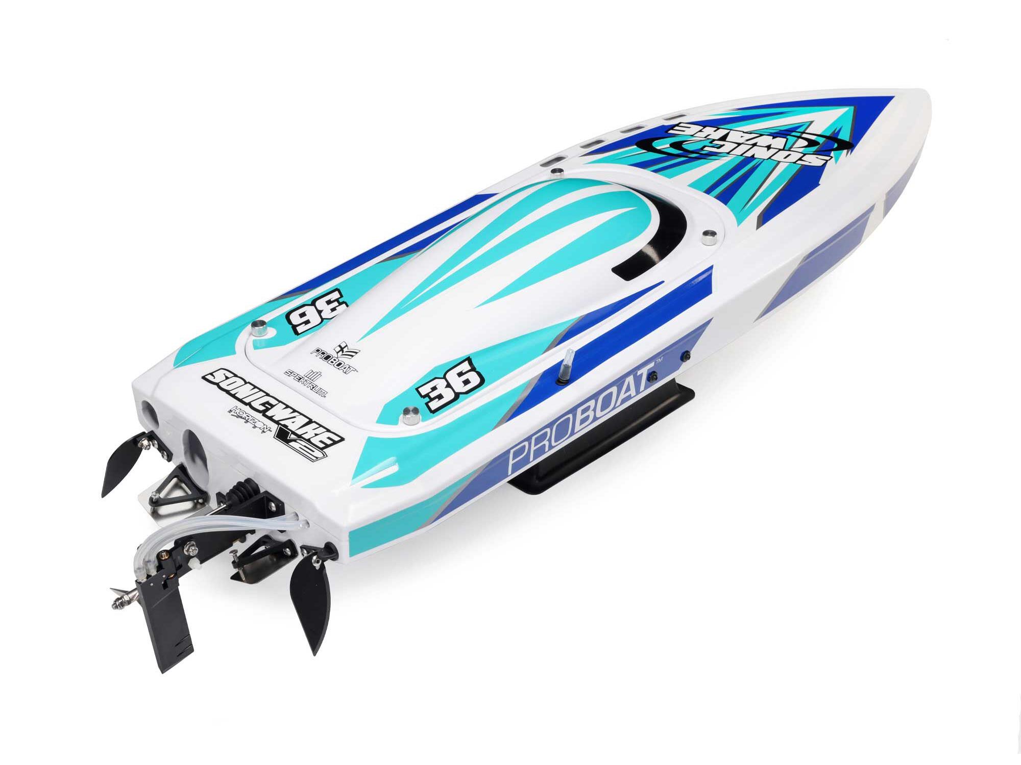 Sonicwake 36" Self-Righting Brushless Deep-V RTR, White-12