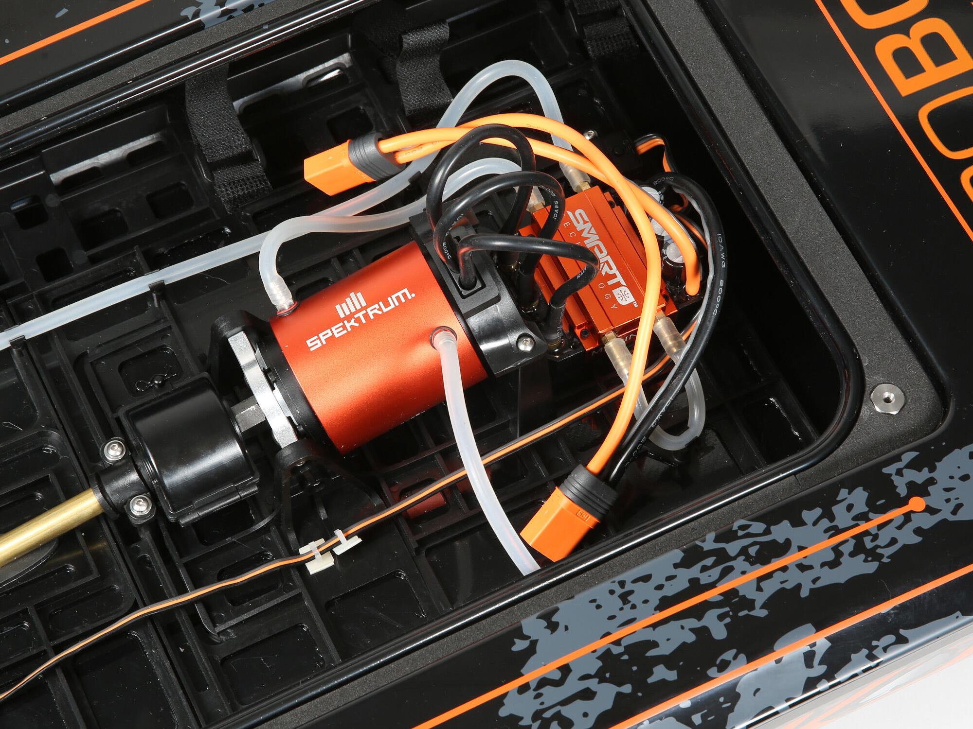 Blackjack 42" 8S Brushless Catamaran RTR: Black/Orange-15