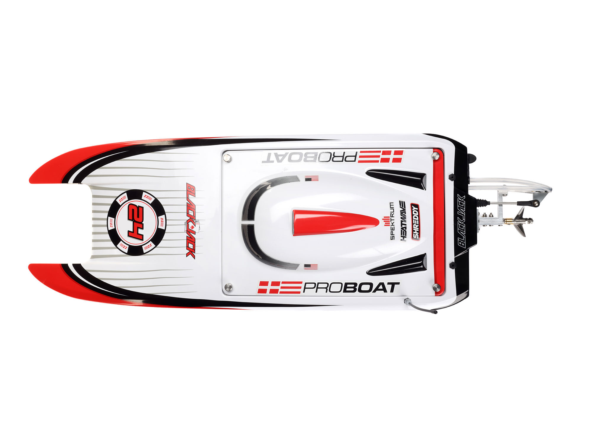 Blackjack 24" V2 Catamaran Brushless: RTR, Vegas Offshore-12