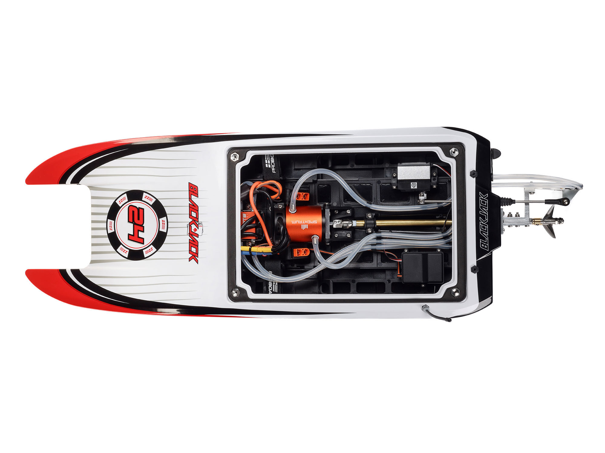 Blackjack 24" V2 Catamaran Brushless: RTR, Vegas Offshore-14