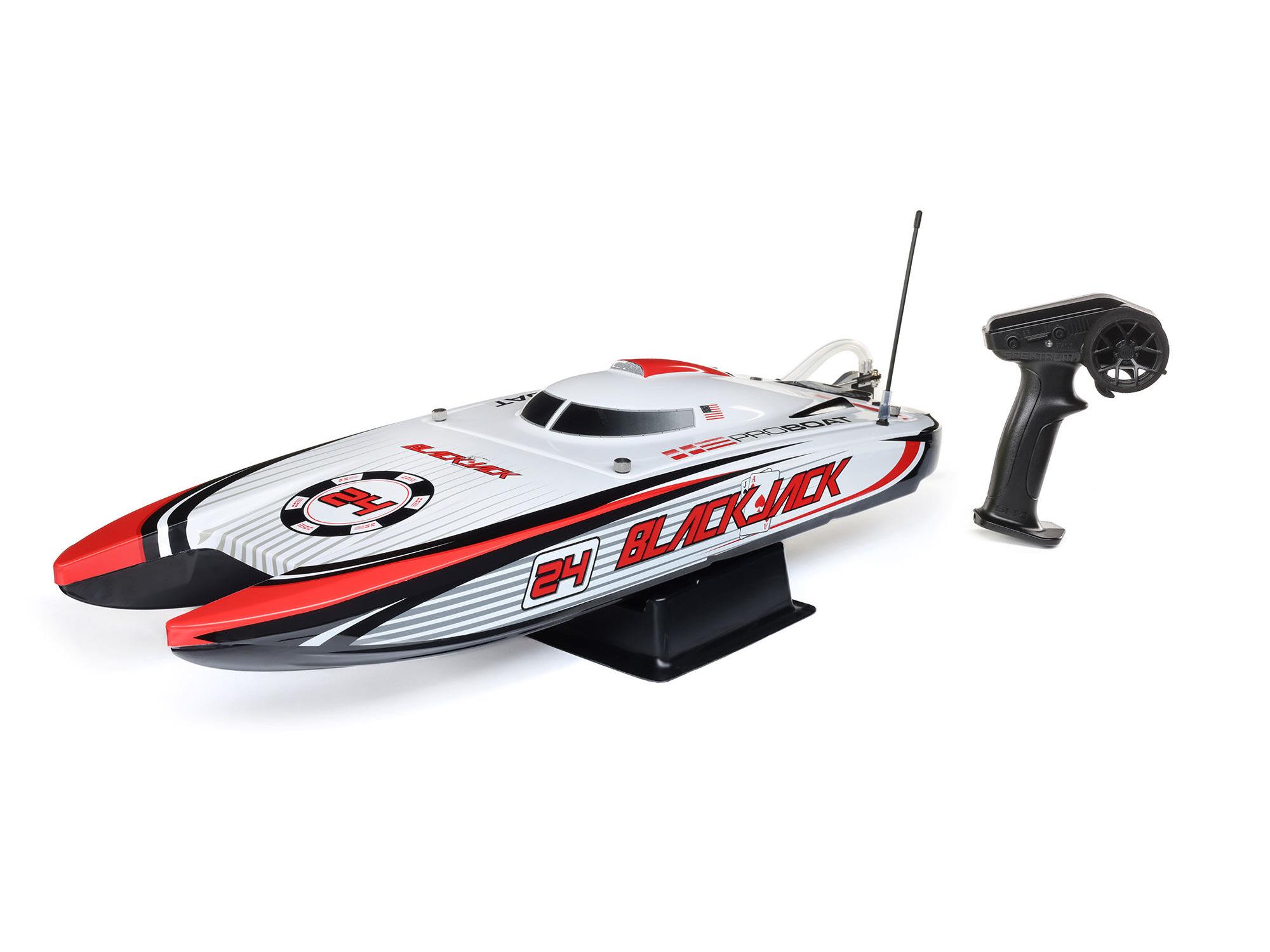 Blackjack 24" V2 Catamaran Brushless: RTR, Vegas Offshore-15
