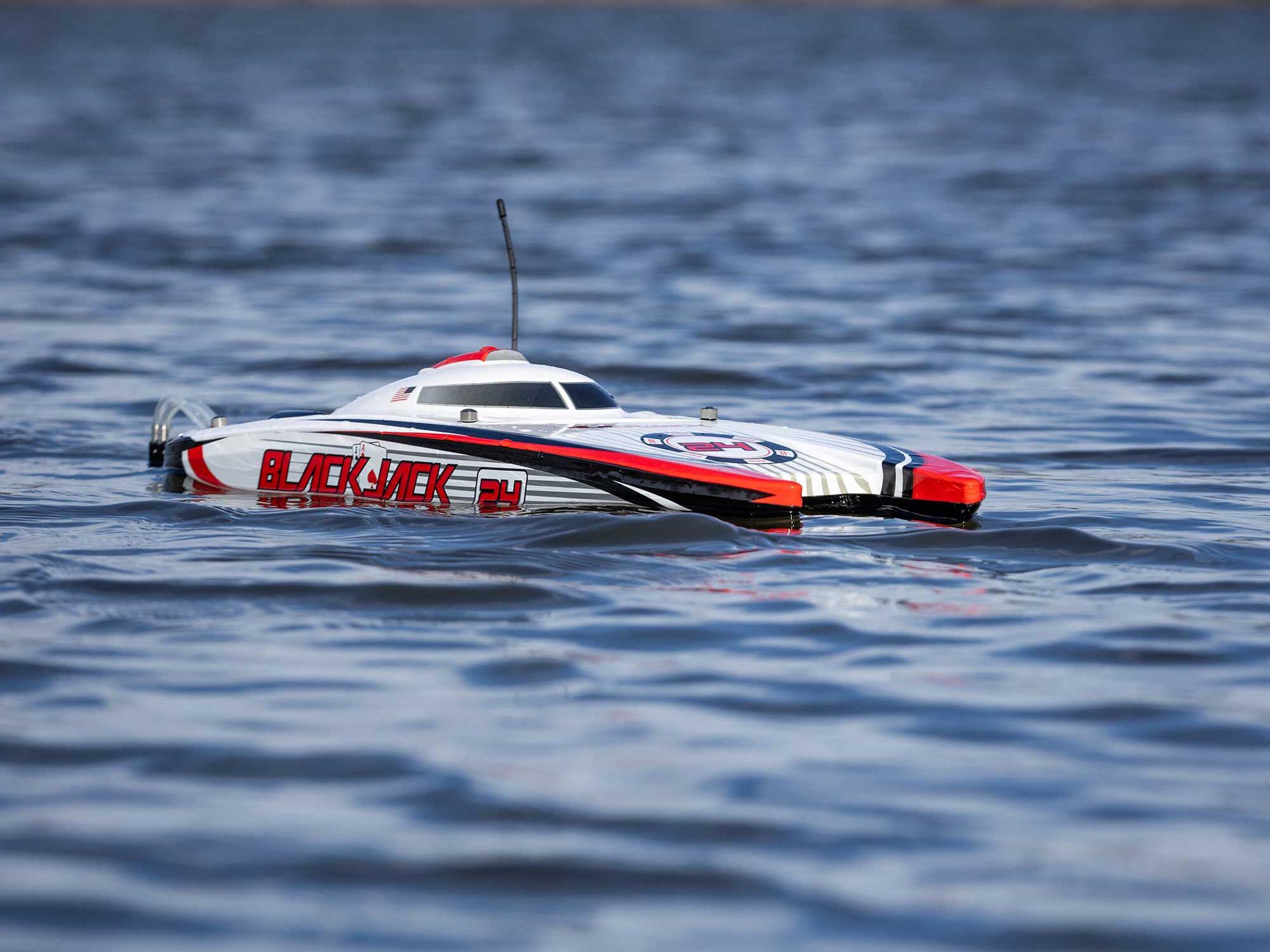 Blackjack 24" V2 Catamaran Brushless: RTR, Vegas Offshore-21