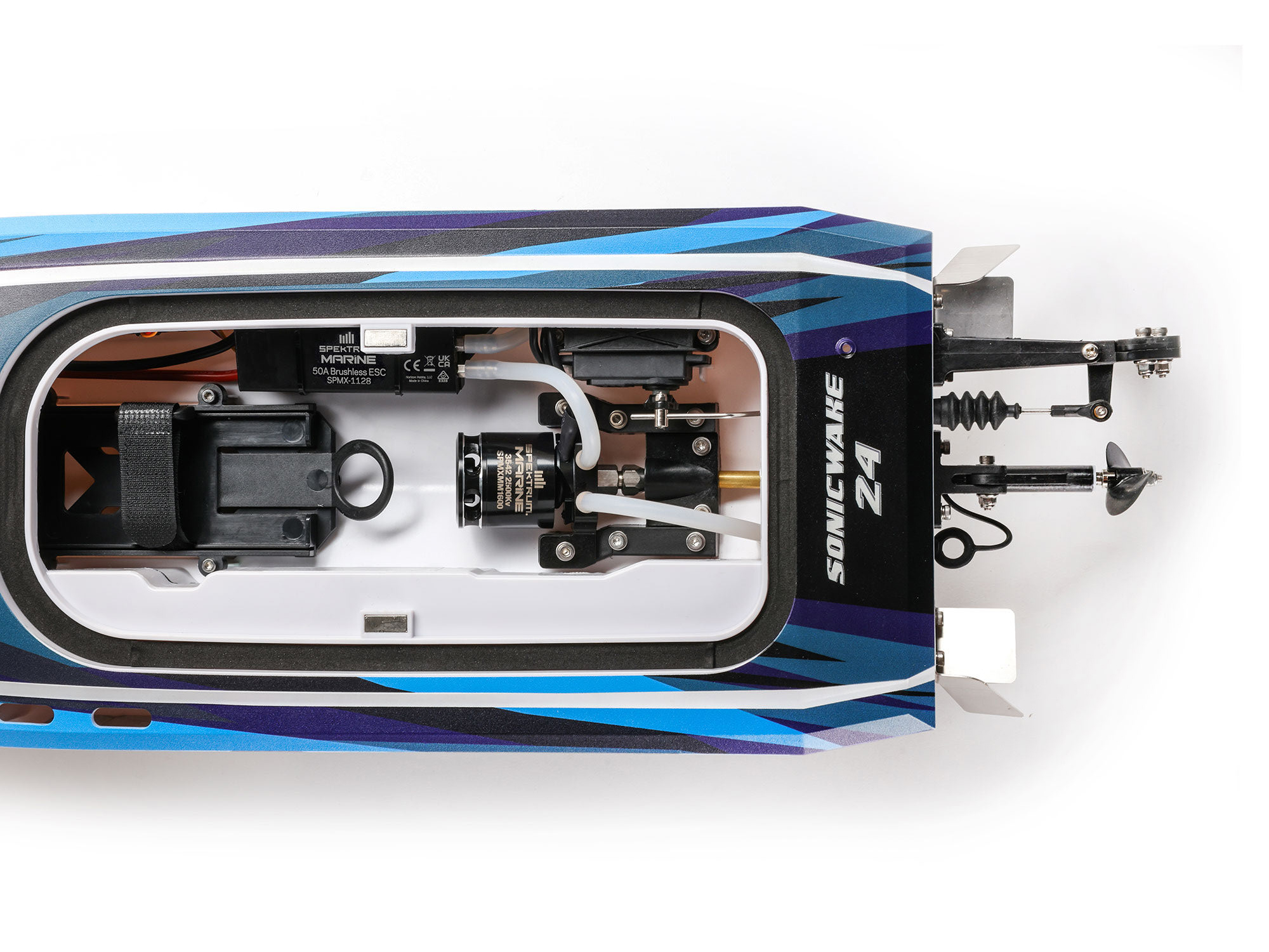 Sonicwake 24" Self-Righting Brushless Deep-V RTR, Blue-11