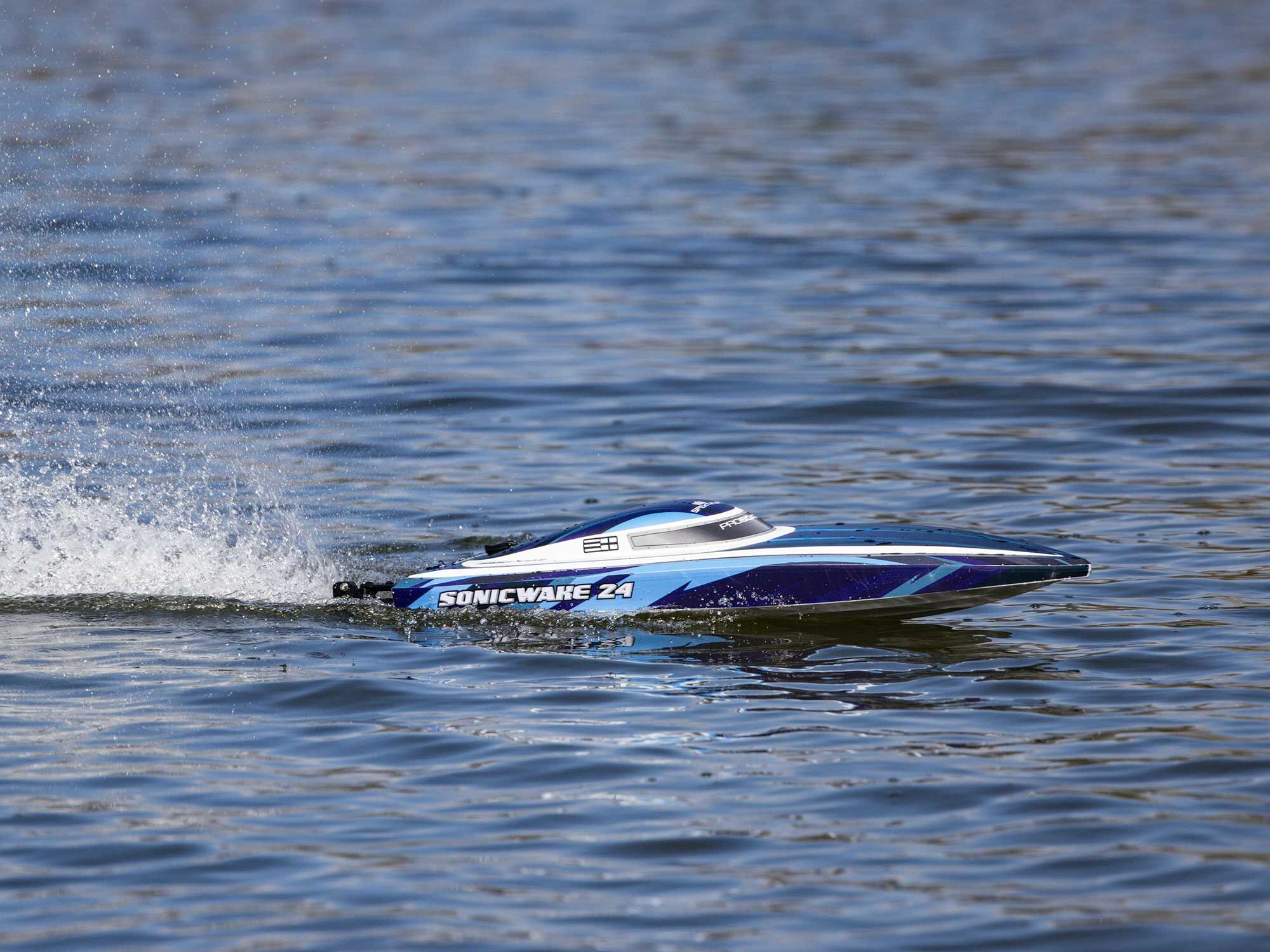 Sonicwake 24" Self-Righting Brushless Deep-V RTR, Blue-17