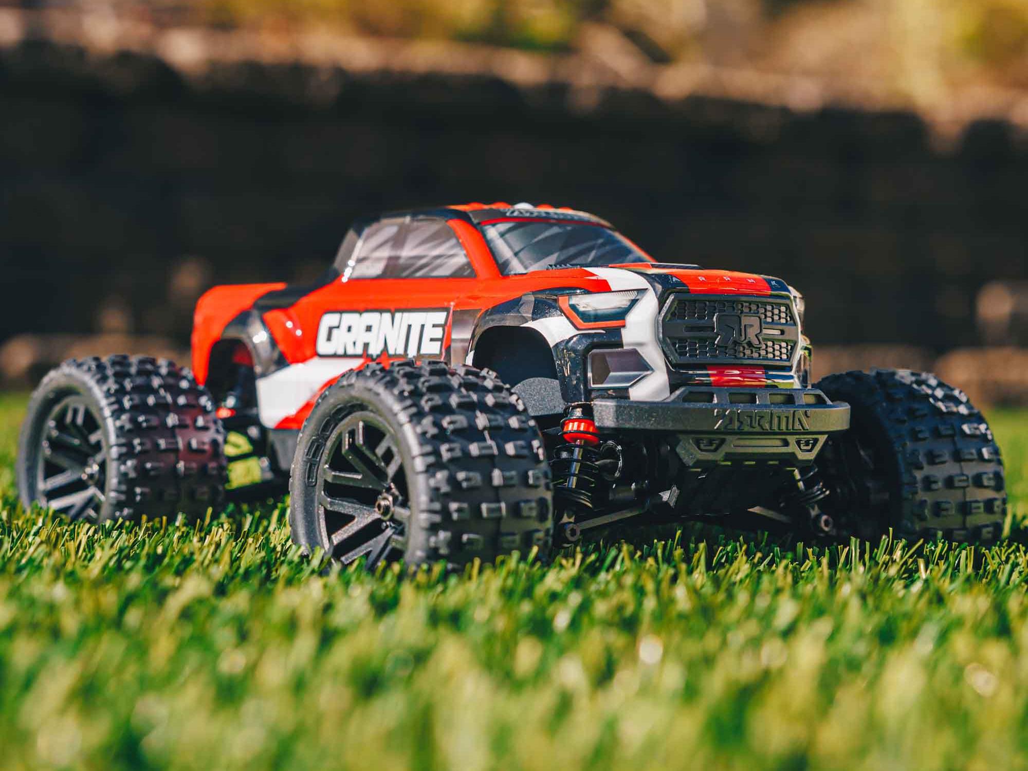 Arrma 1/18 Granite Grom Mega 380 Brushed 4X4 Monster Truck RTR (Red)-16