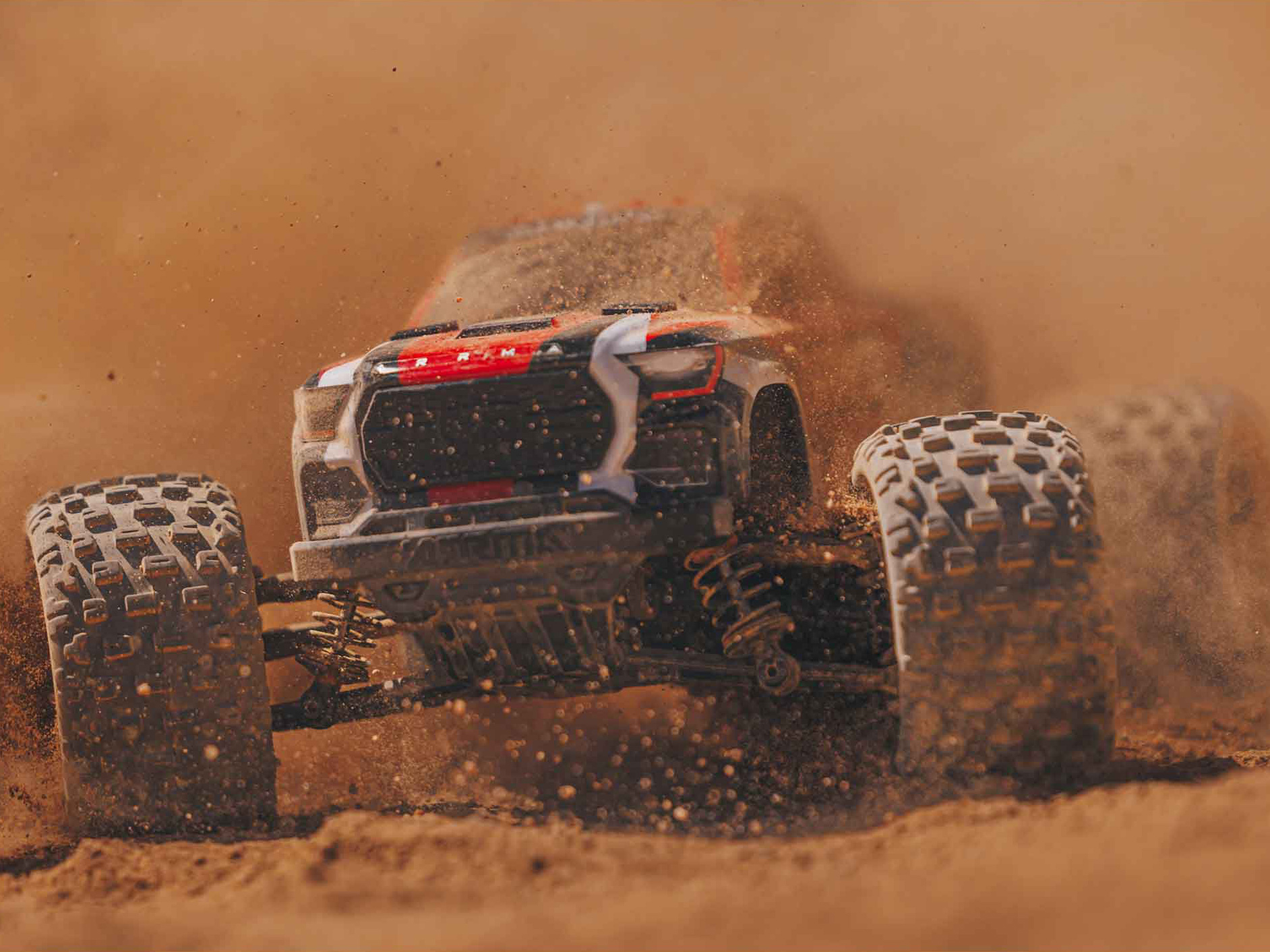 Arrma 1/18 Granite Grom Mega 380 Brushed 4X4 Monster Truck RTR (Red)-21