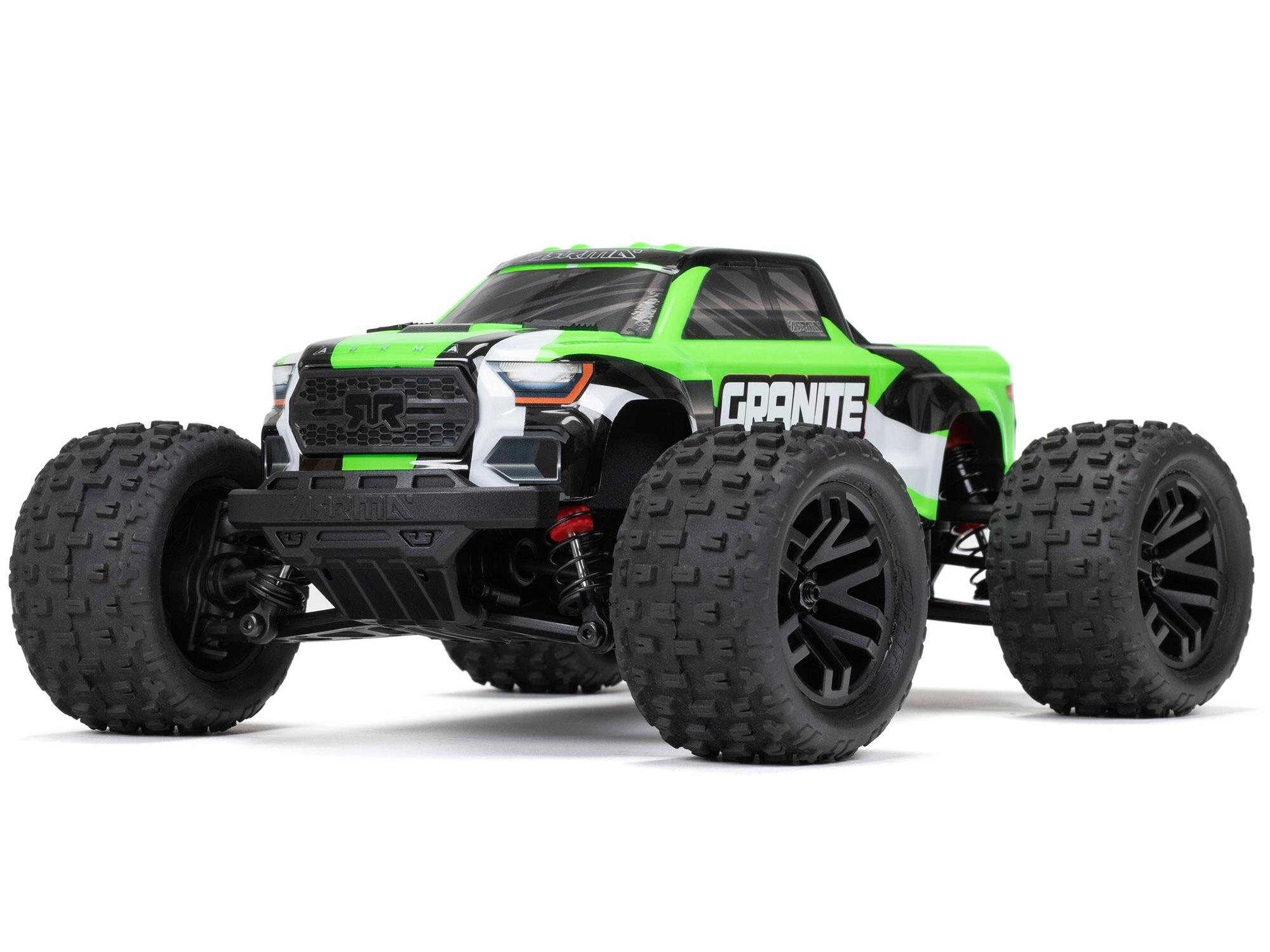 Arrma 1/18 Granite Grom Mega 380 Brushed 4X4 Monster Truck RTR (Green)-7