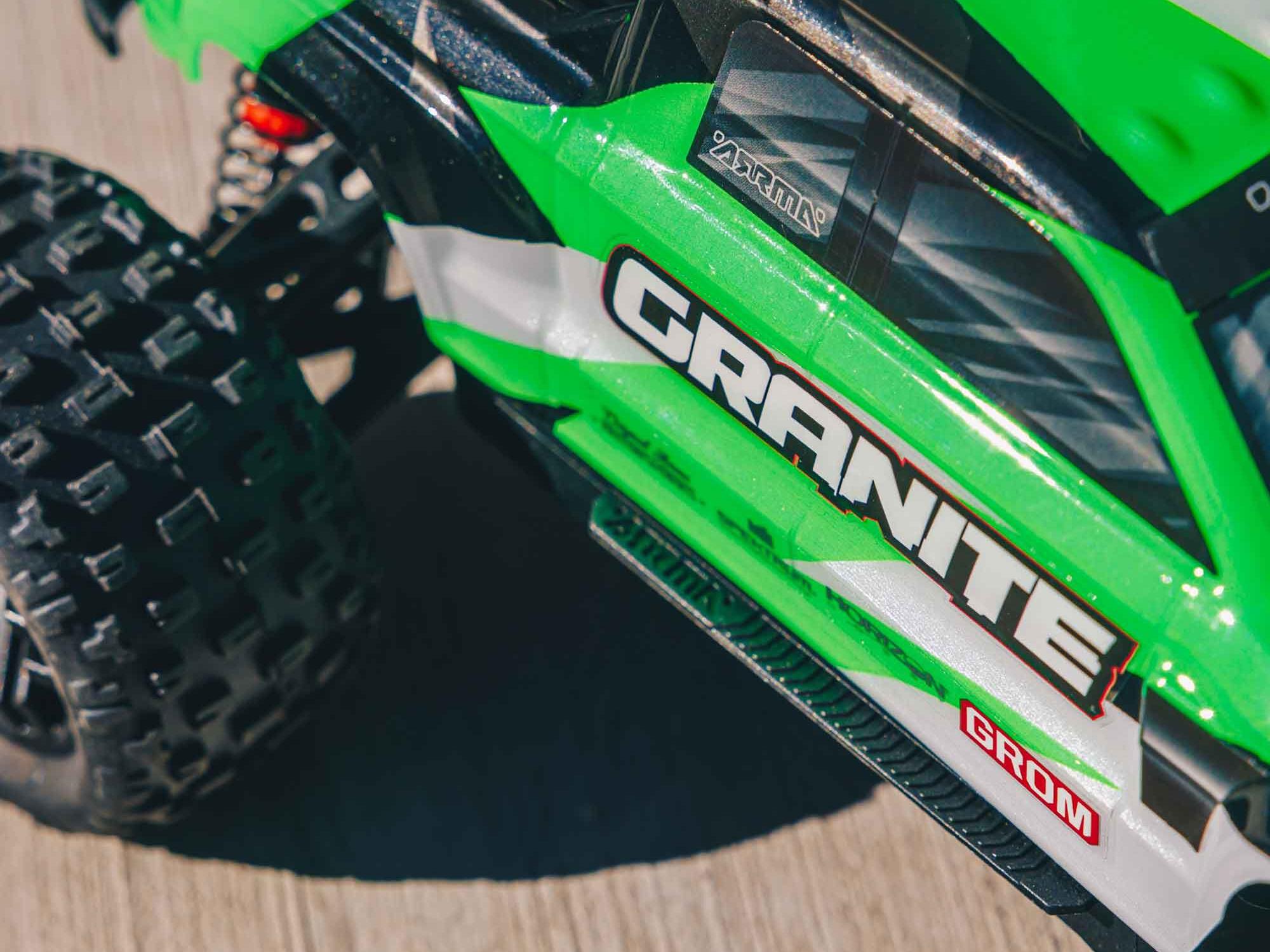 Arrma 1/18 Granite Grom Mega 380 Brushed 4X4 Monster Truck RTR (Green)-16