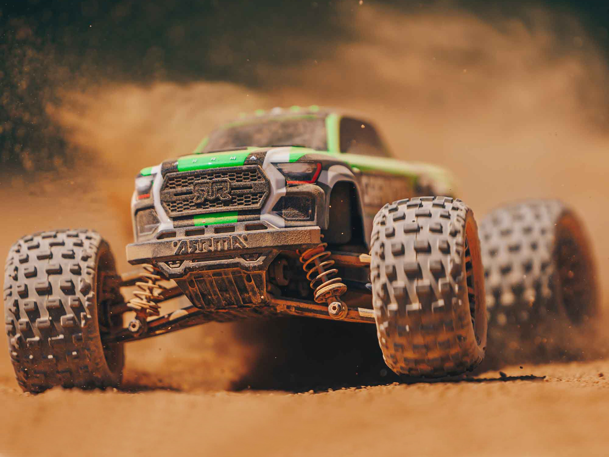 Arrma 1/18 Granite Grom Mega 380 Brushed 4X4 Monster Truck RTR (Green)-20