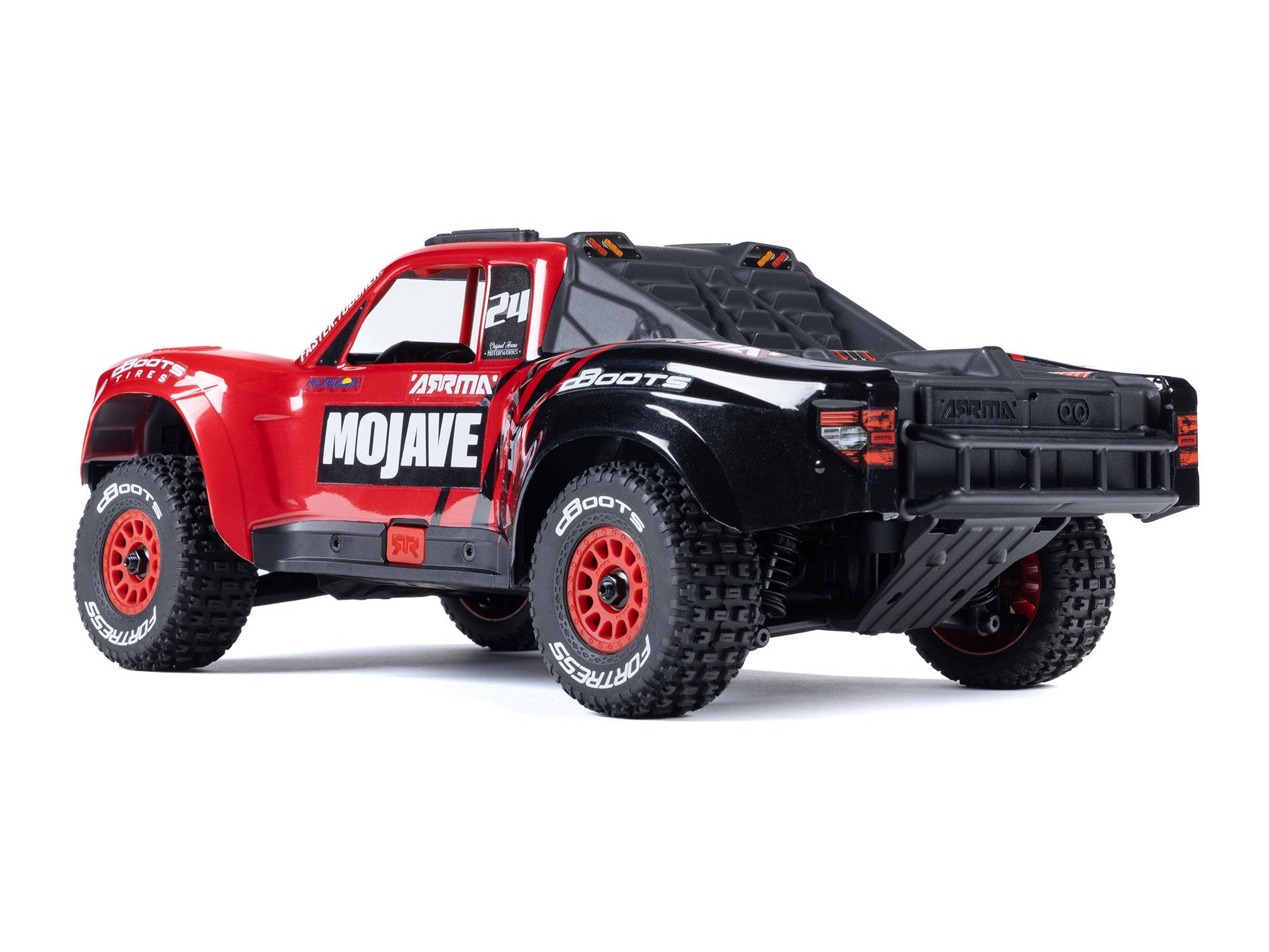 Arrma MOJAVE GROM MEGA 380 Brushed 4X4 Small Scale Desert Truck RTR - Red-3