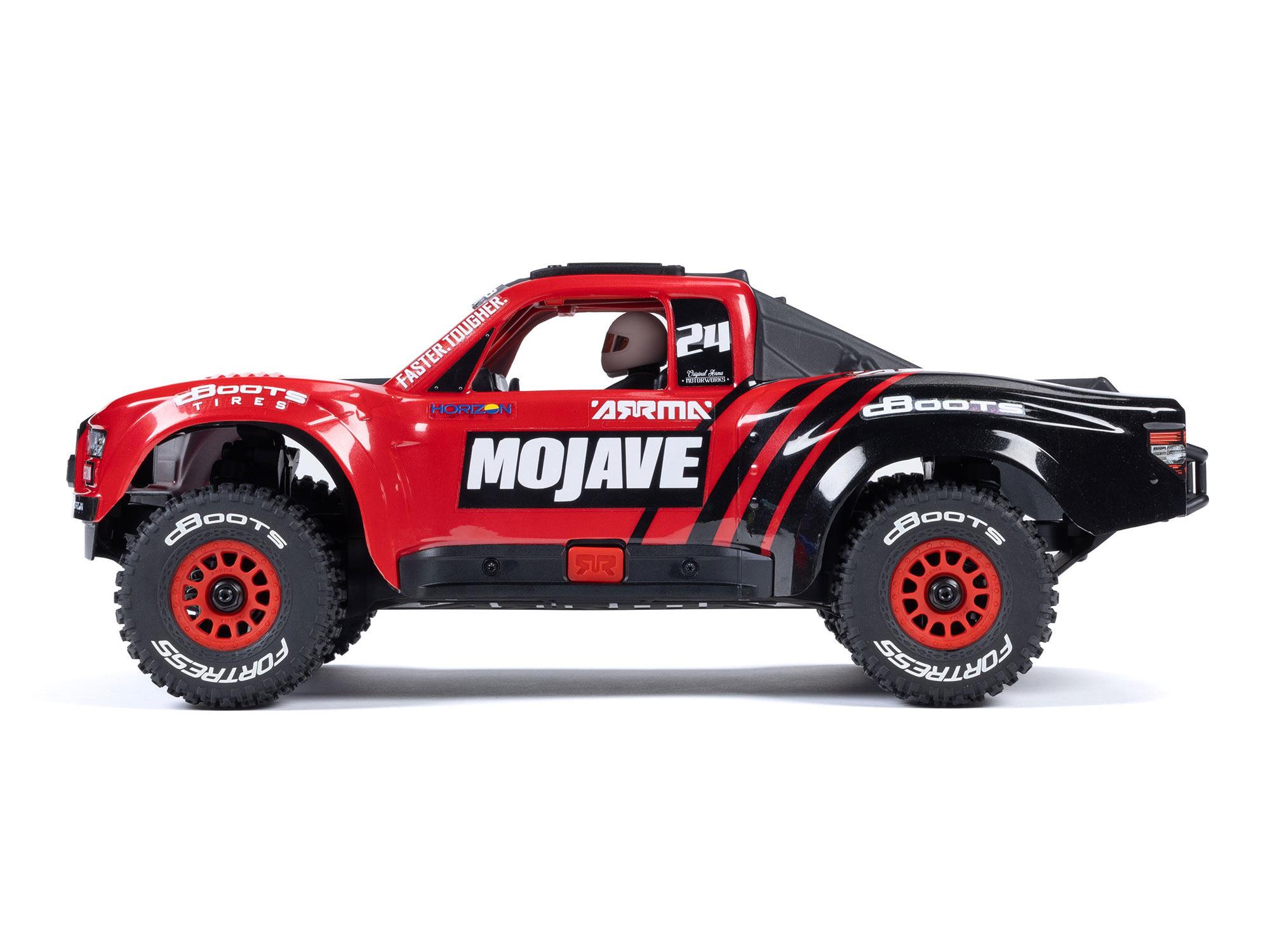 Arrma MOJAVE GROM MEGA 380 Brushed 4X4 Small Scale Desert Truck RTR - Red-5