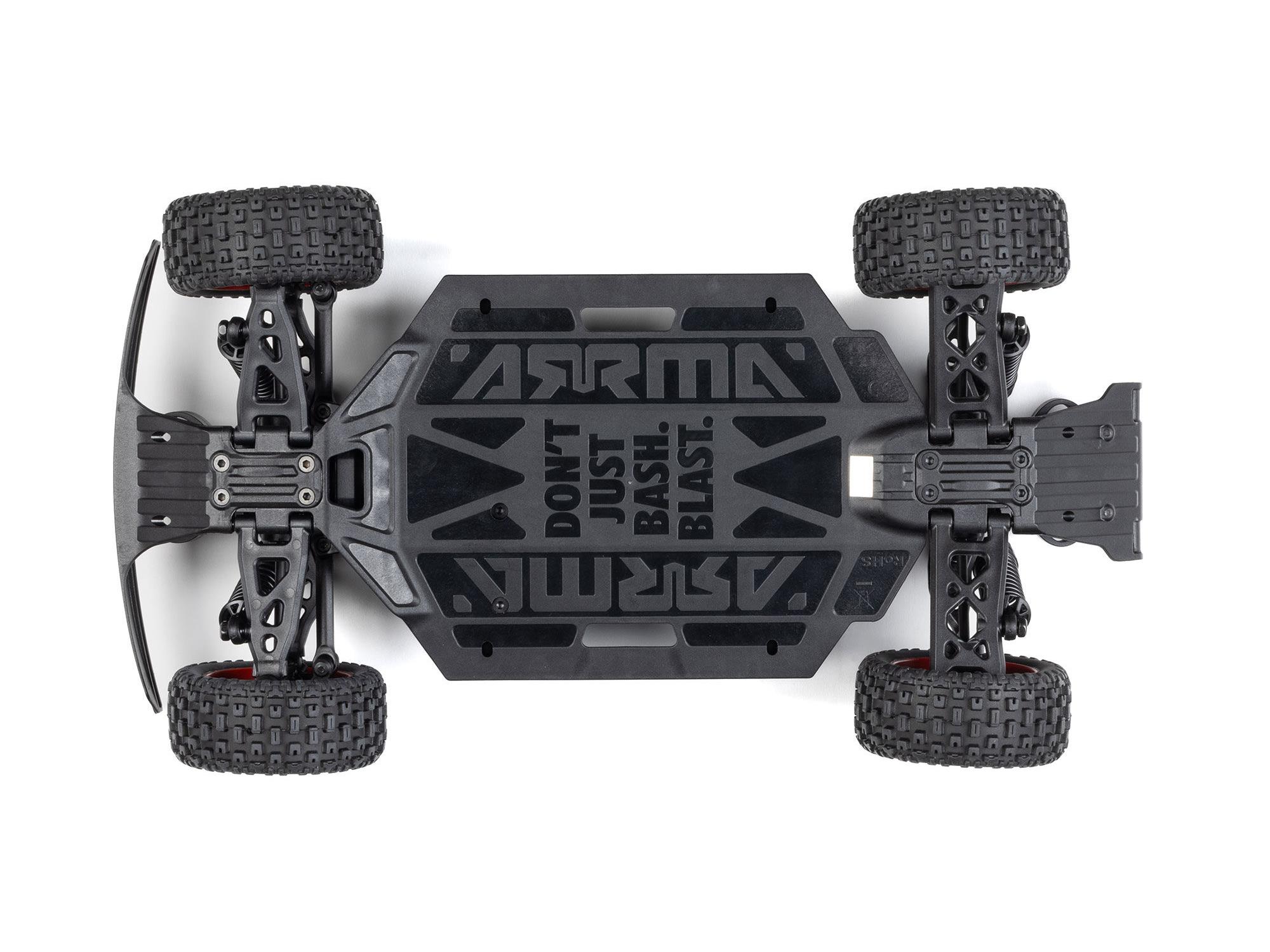 Arrma MOJAVE GROM MEGA 380 Brushed 4X4 Small Scale Desert Truck RTR - Red-9