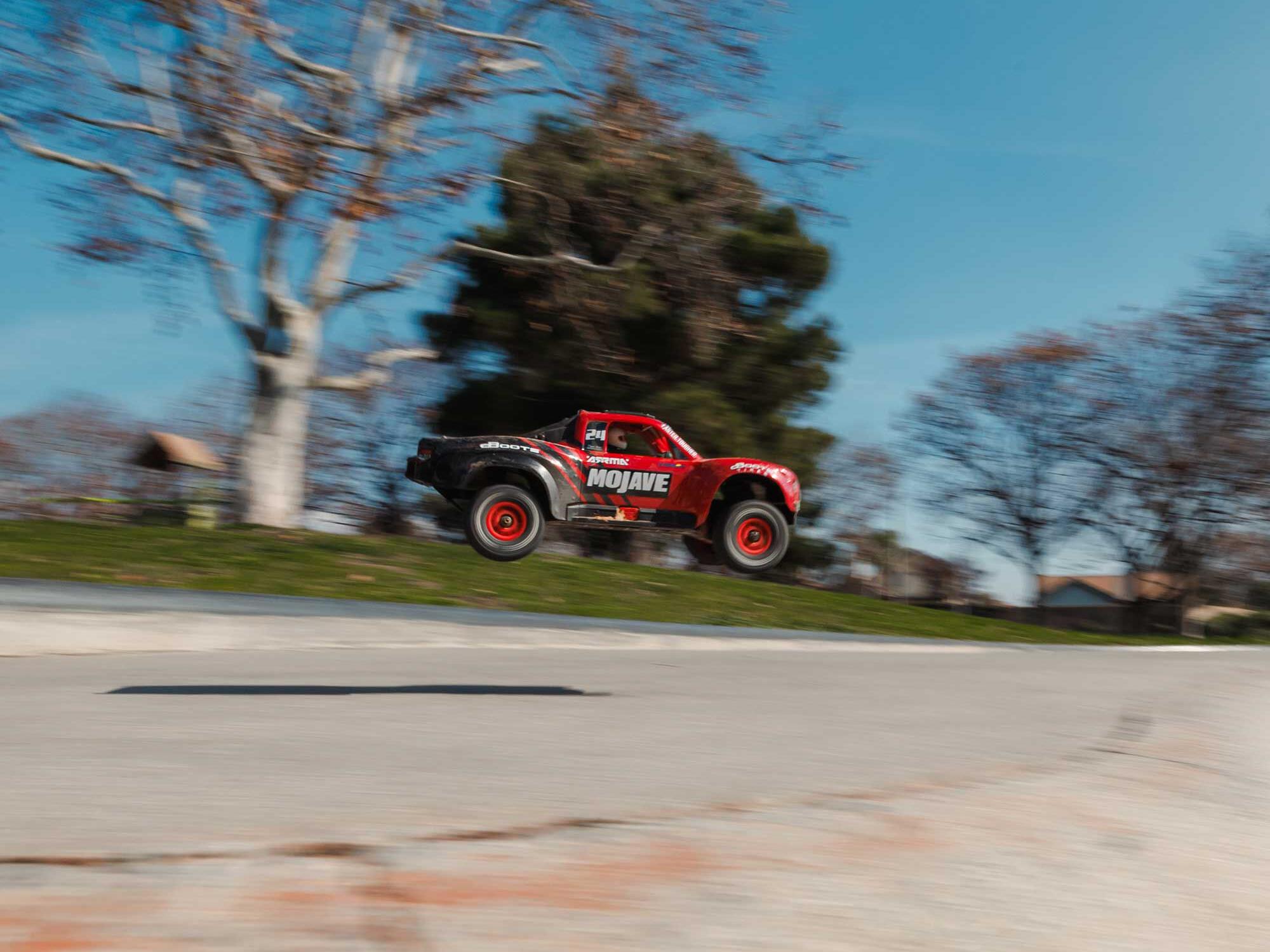 Arrma MOJAVE GROM MEGA 380 Brushed 4X4 Small Scale Desert Truck RTR - Red-21