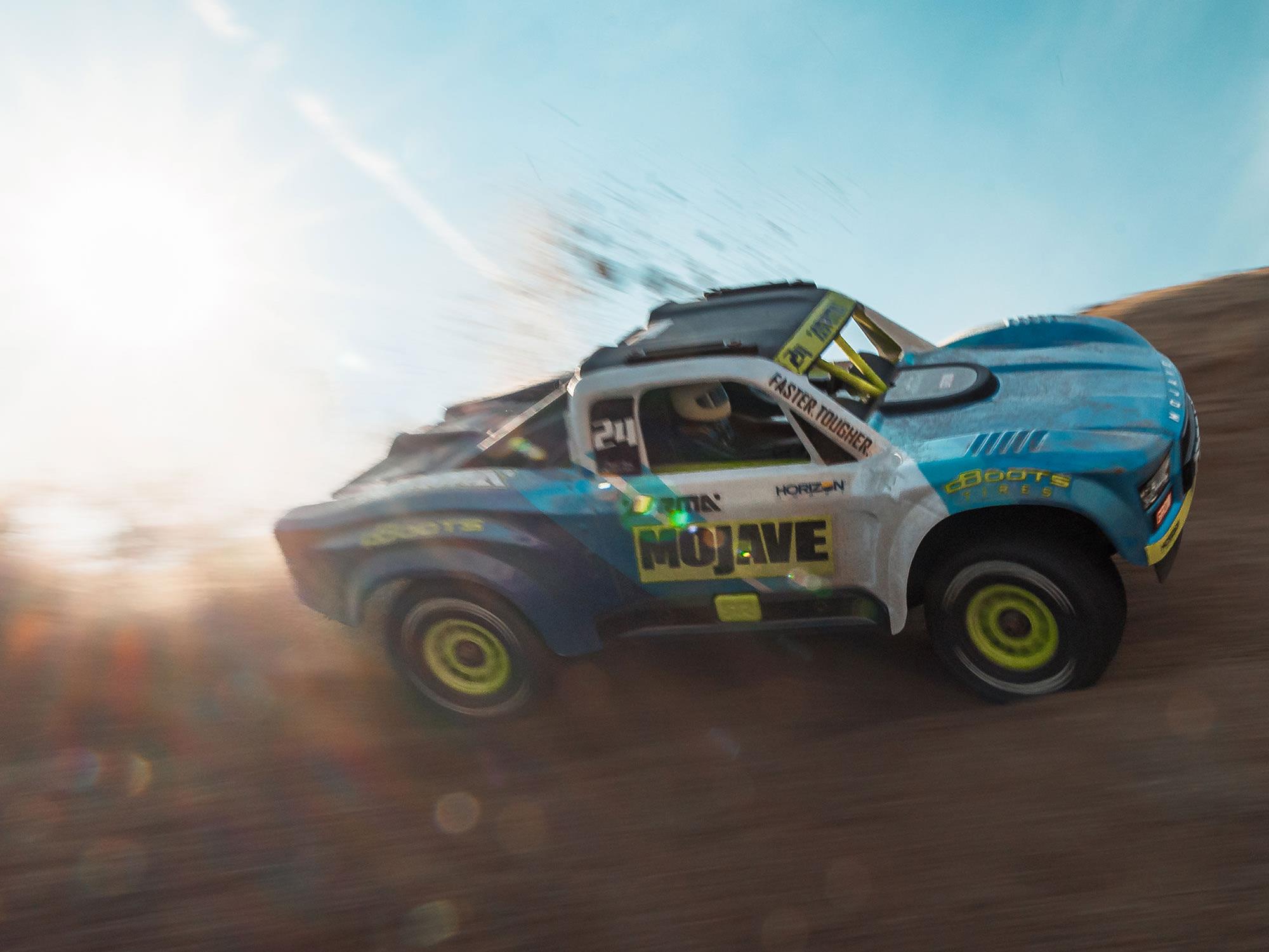 Arrma MOJAVE GROM MEGA 380 Brushed 4X4 Small Scale Desert Truck RTR - Blue-21