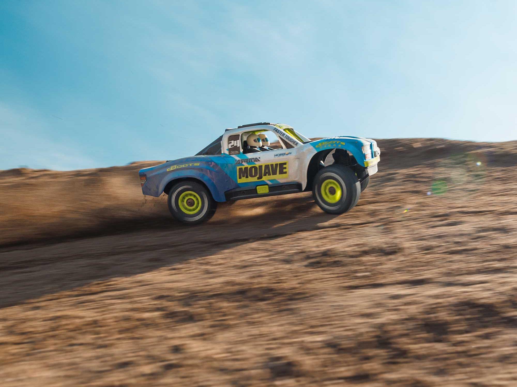 Arrma MOJAVE GROM MEGA 380 Brushed 4X4 Small Scale Desert Truck RTR - Blue-24