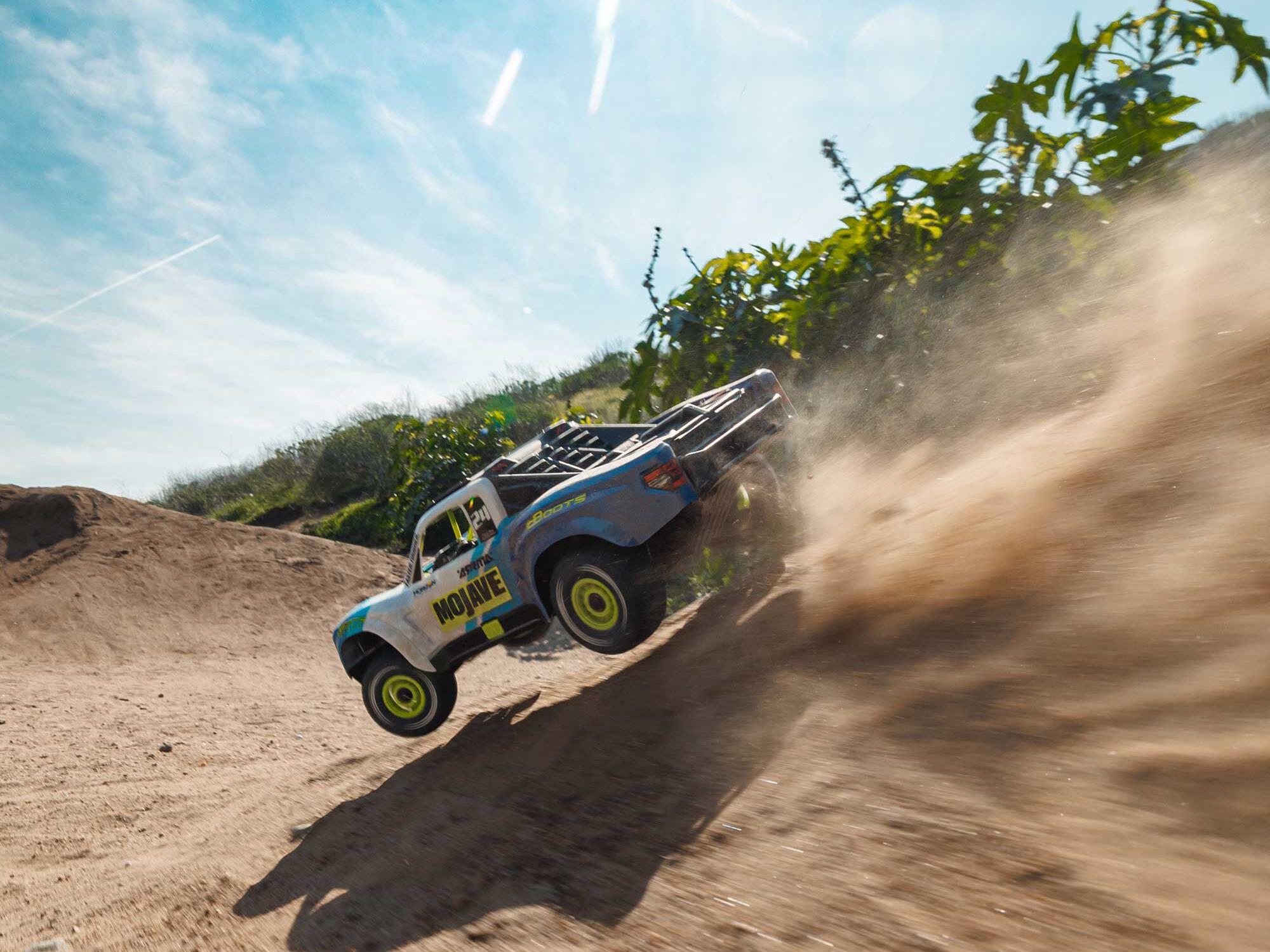 Arrma MOJAVE GROM MEGA 380 Brushed 4X4 Small Scale Desert Truck RTR - Blue-25