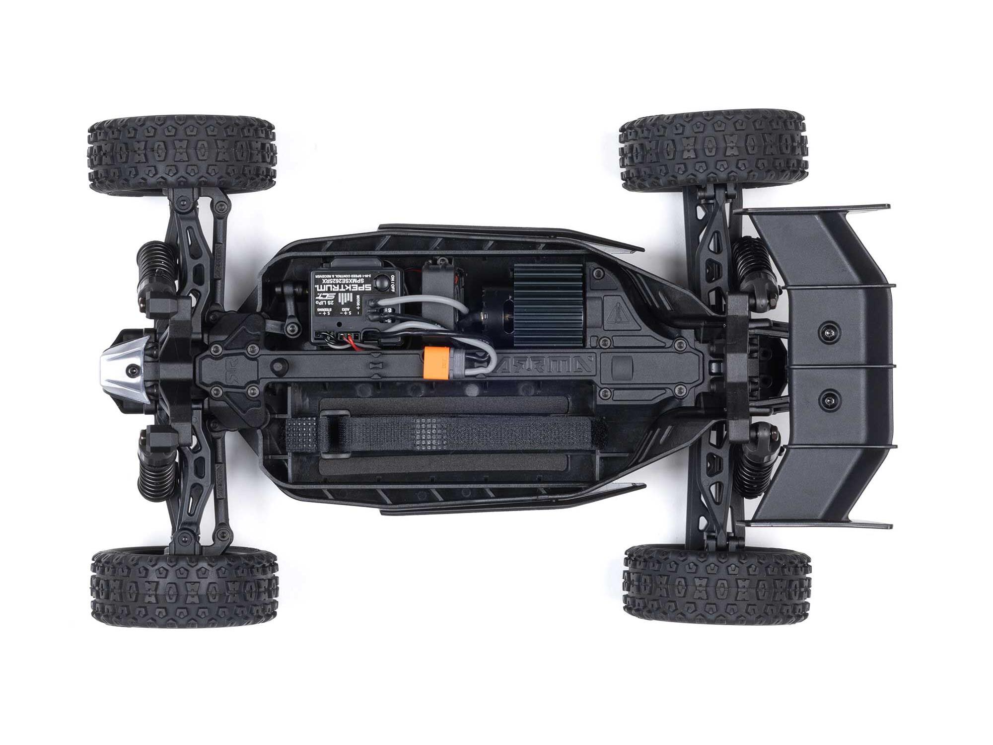 Arrma 1/18 TYPHON GROM MEGA 380 Brushed 4x4 Buggy RTR - Red/White-19