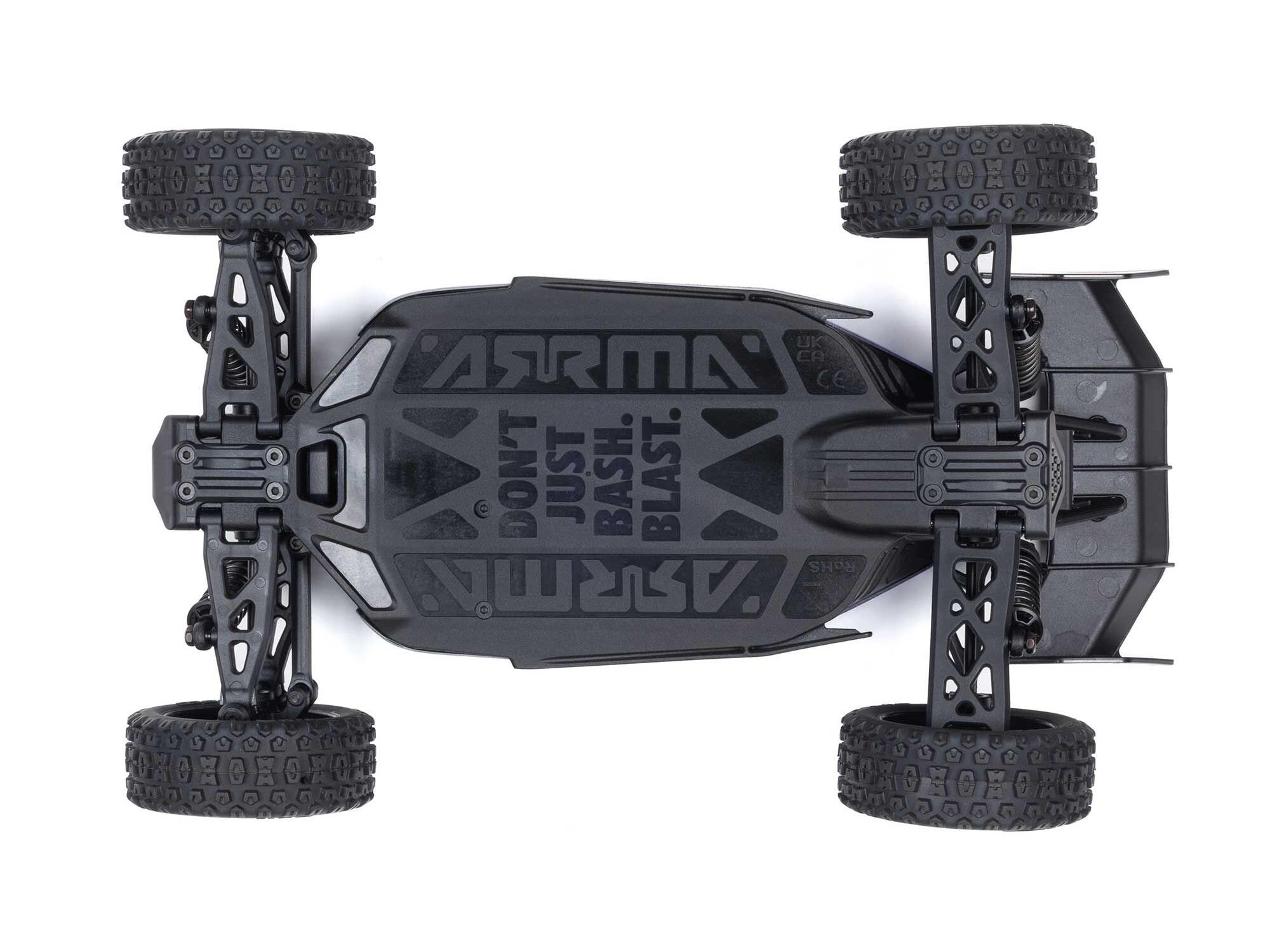 Arrma 1/18 TYPHON GROM MEGA 380 Brushed 4x4 Buggy RTR - Red/White-20