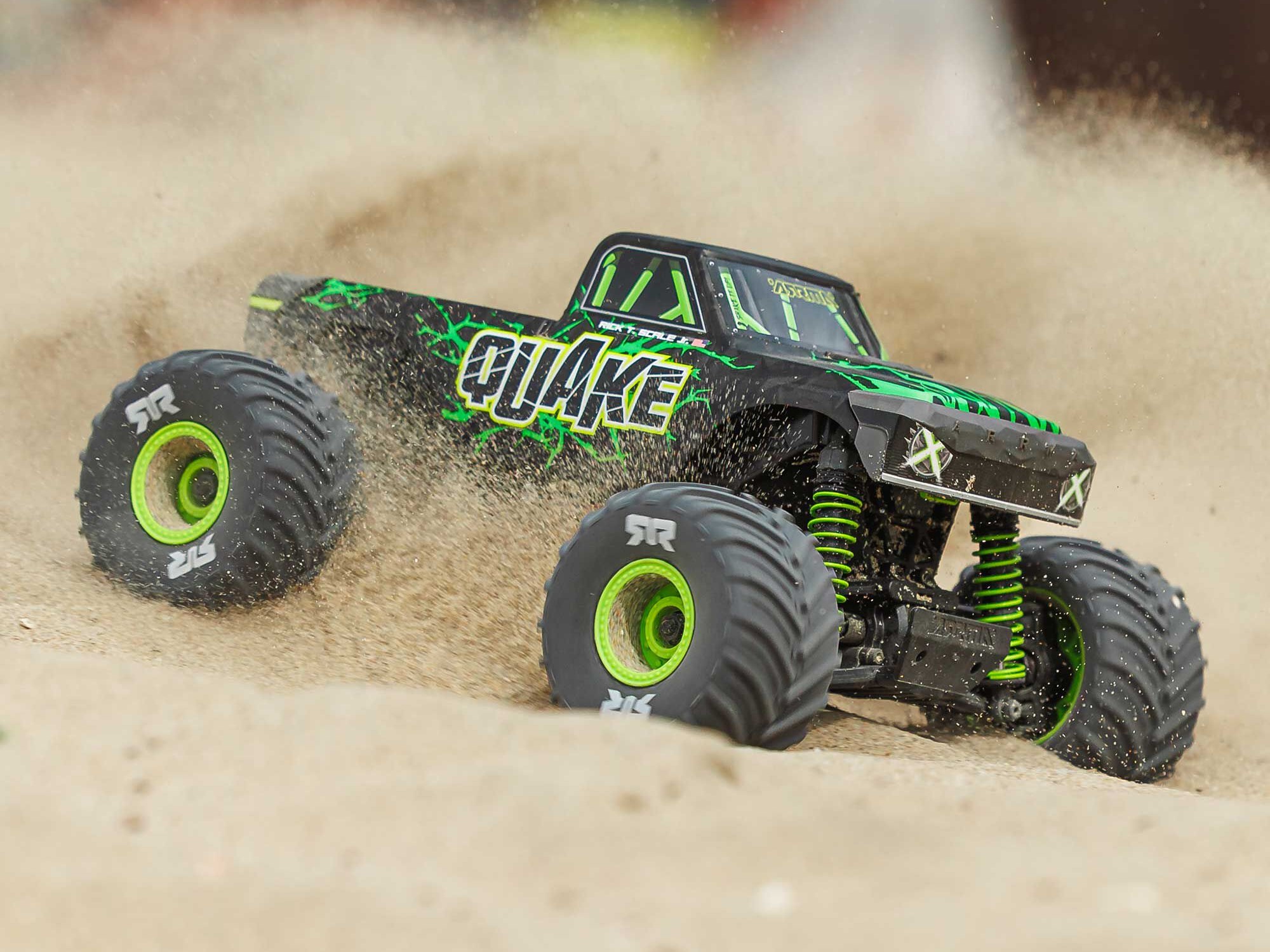 1/16 QUAKE GROM 4X4 RTR Monster Truck Green-17