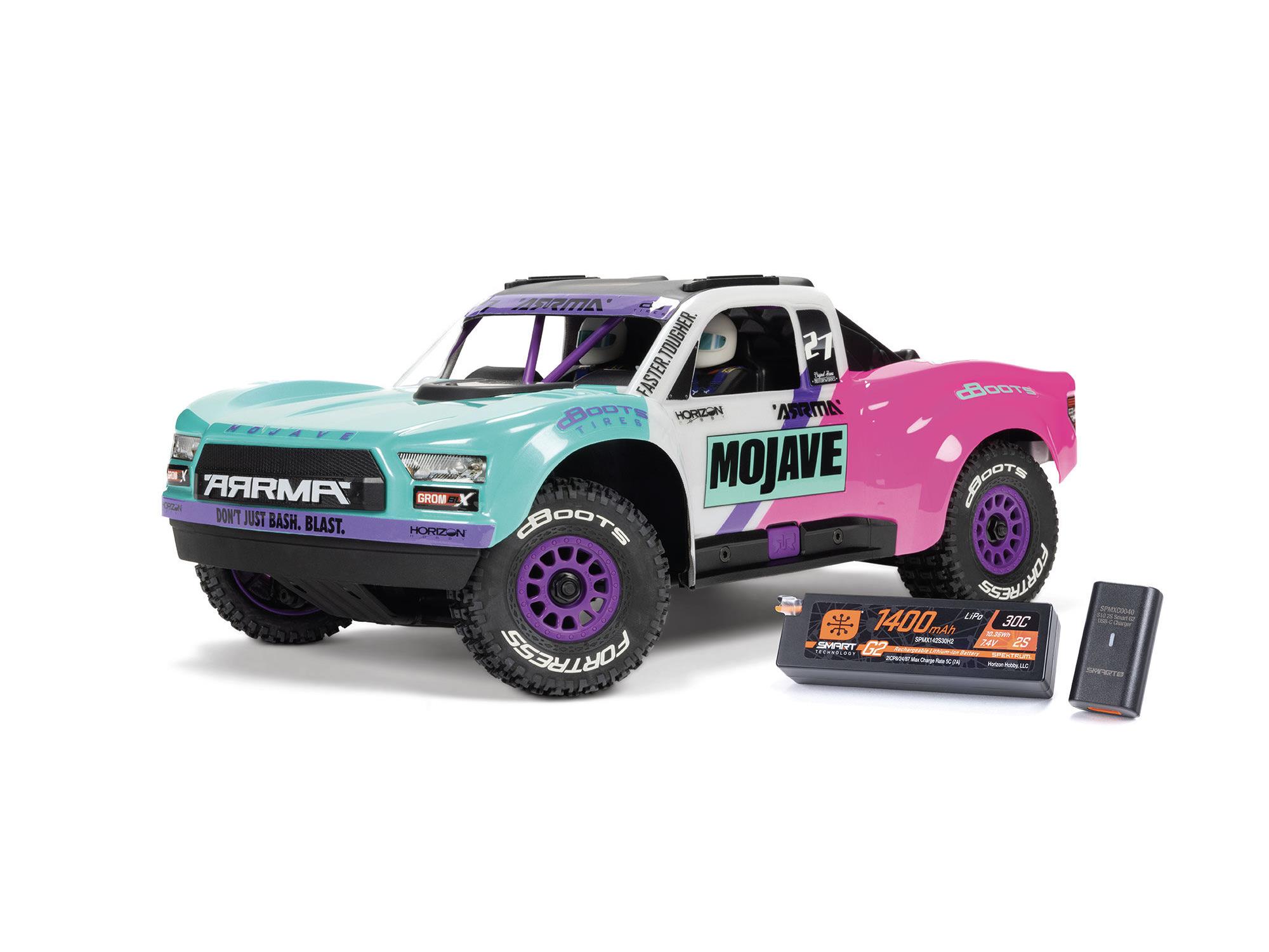 Arrma 1/16 Mojave GROM 223S BLX 4X4 DT with Batt/Charger Teal-7