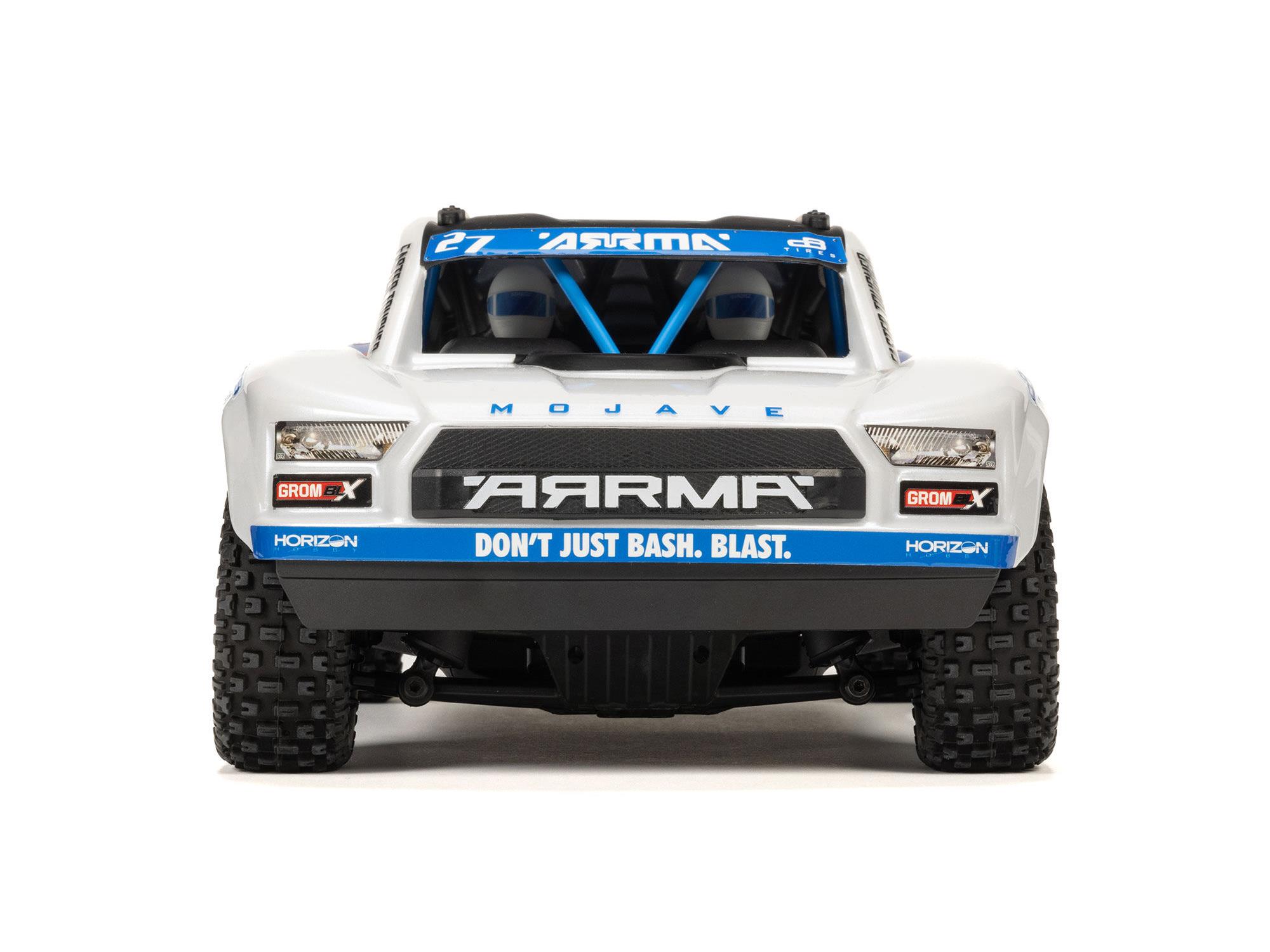 Arrma 1/16 Mojave GROM 223S BLX 4X4 DT with Batt/Charger White-12