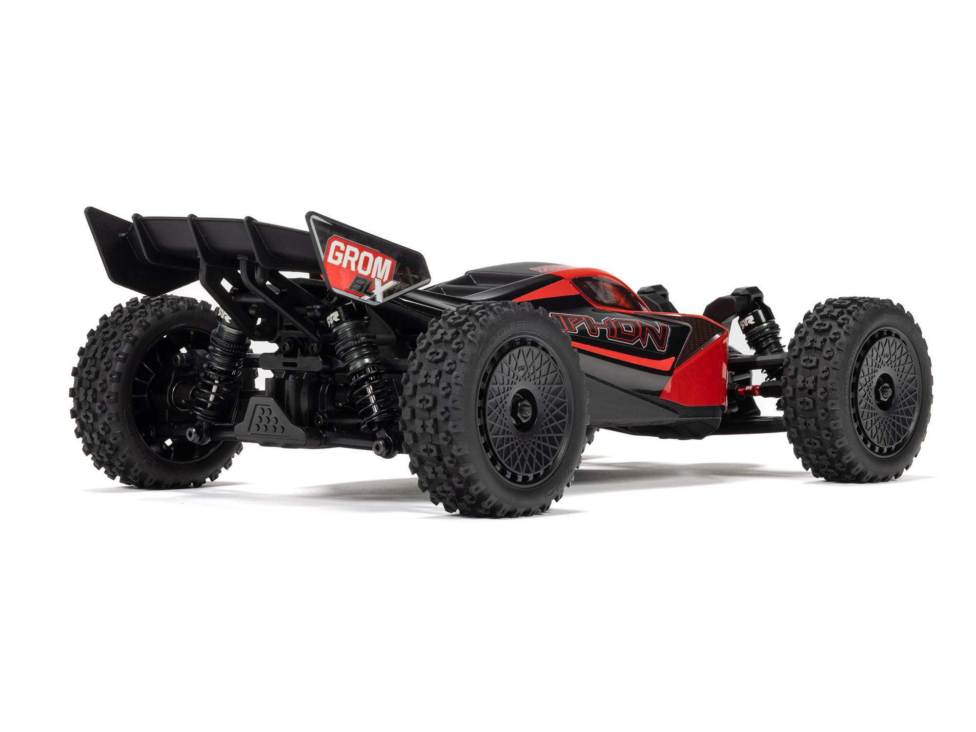 Arrma 1/18 Typhon GROM 223S BLX 4X4 with Batt/Charger Red-15