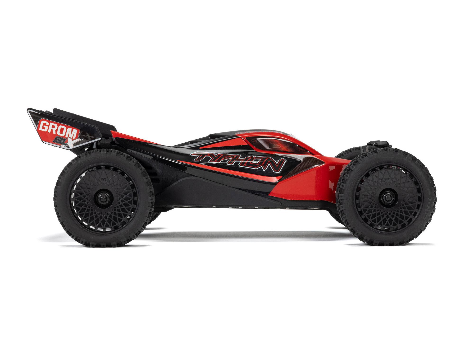 Arrma 1/18 Typhon GROM 223S BLX 4X4 with Batt/Charger Red-17
