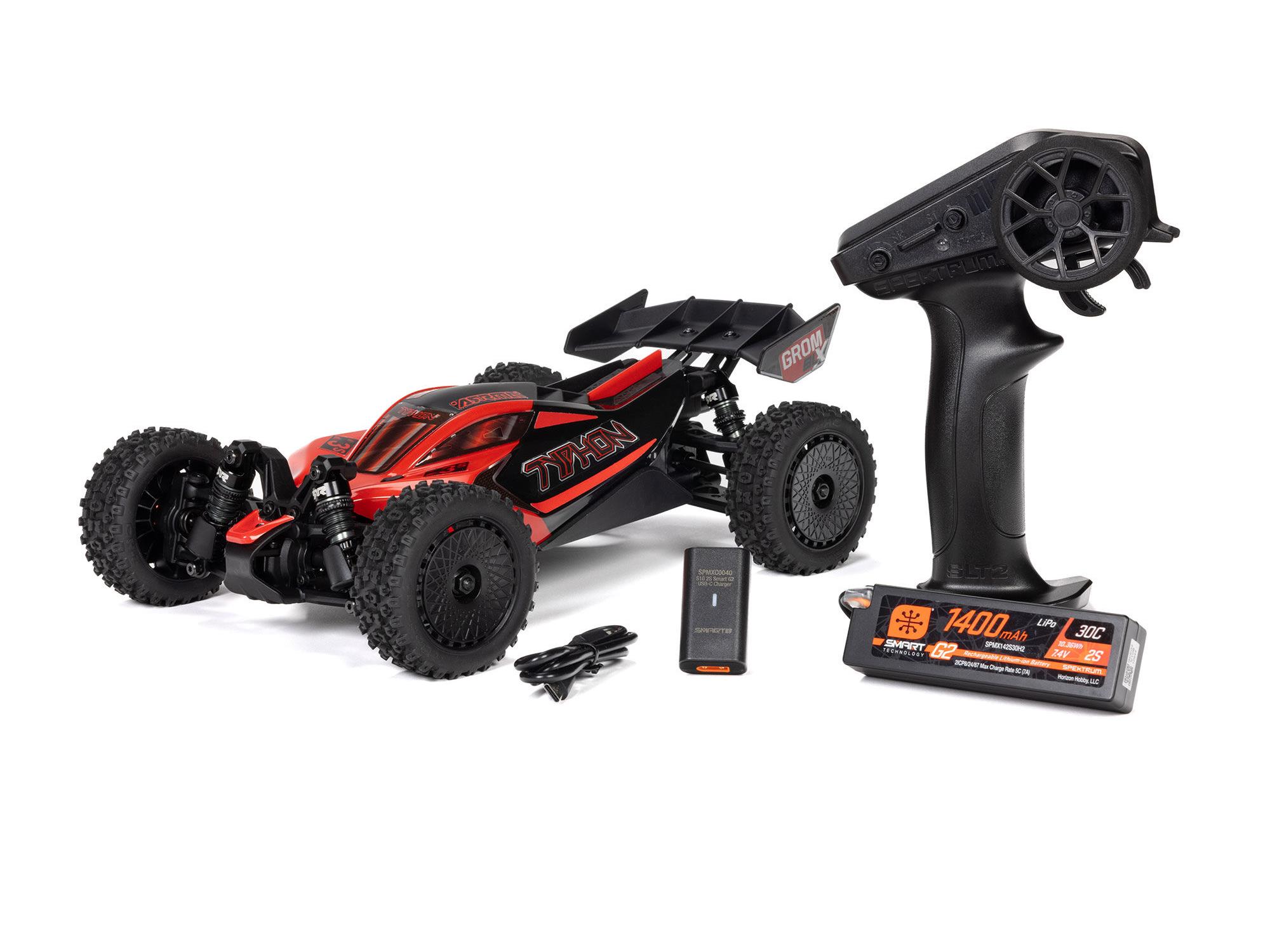 Arrma 1/18 Typhon GROM 223S BLX 4X4 with Batt/Charger Red-22