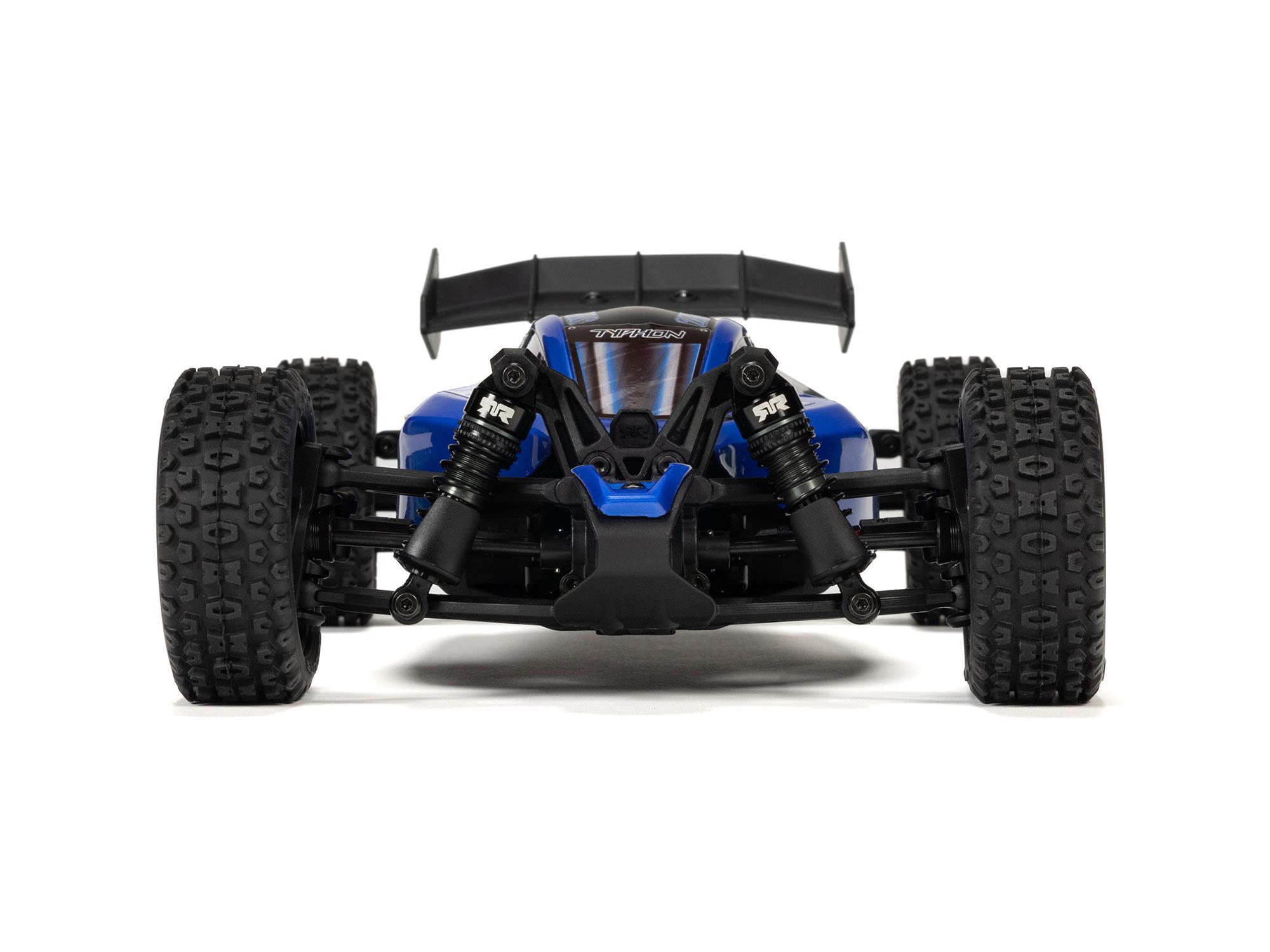 Arrma 1/18 Typhon GROM 223S BLX 4X4 with Batt/Charger Blue-9