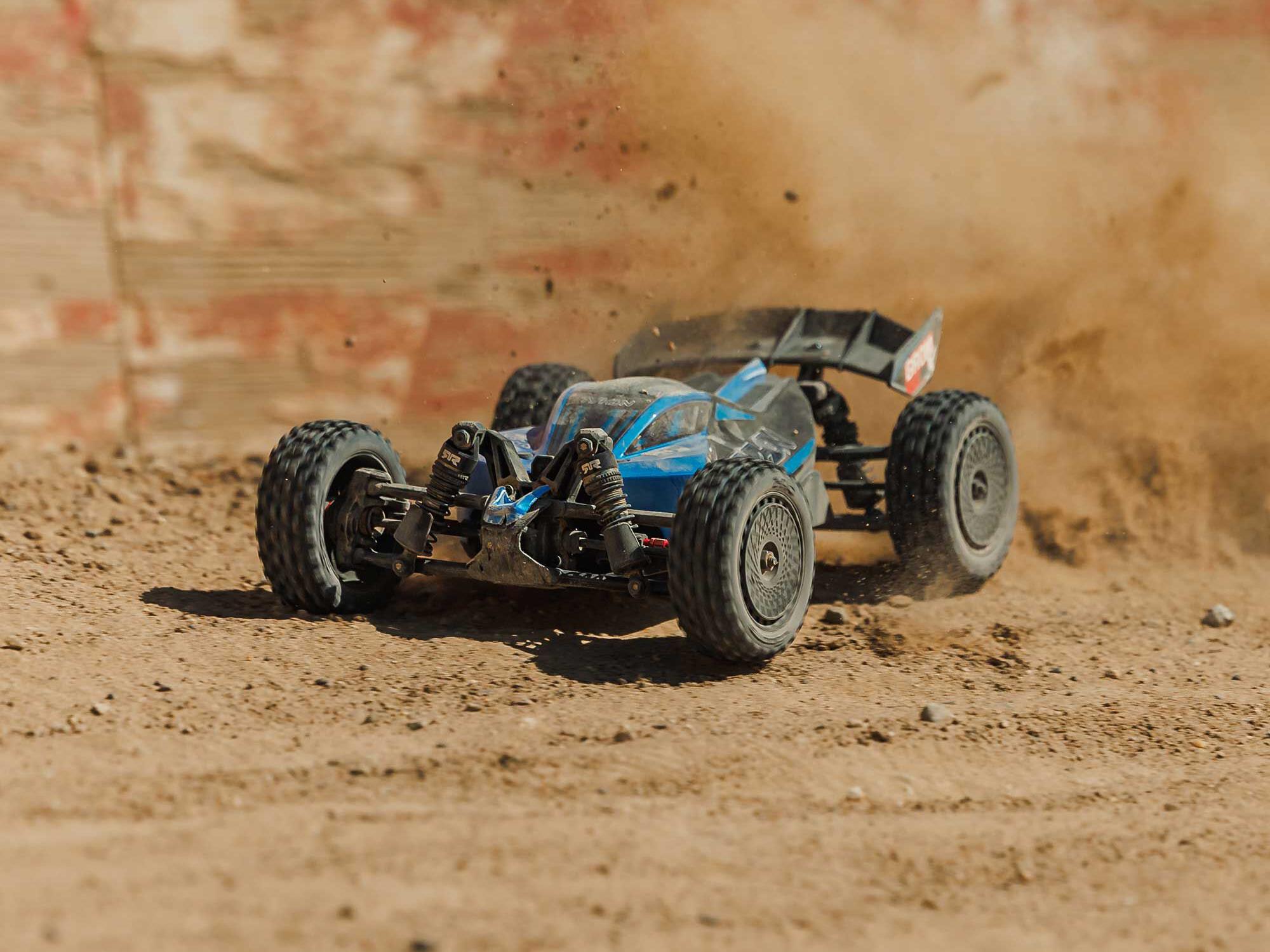 Arrma 1/18 Typhon GROM 223S BLX 4X4 with Batt/Charger Blue-17