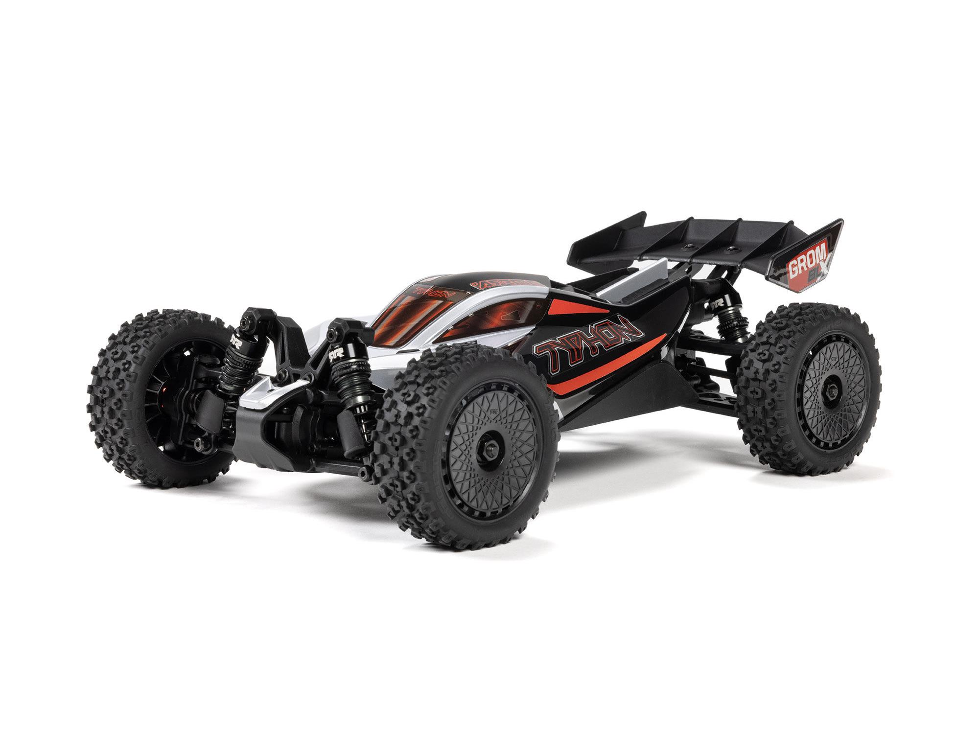 Arrma 1/18 Typhon GROM 223S BLX 4X4 Buggy (No Batt/Charg) Silver-11