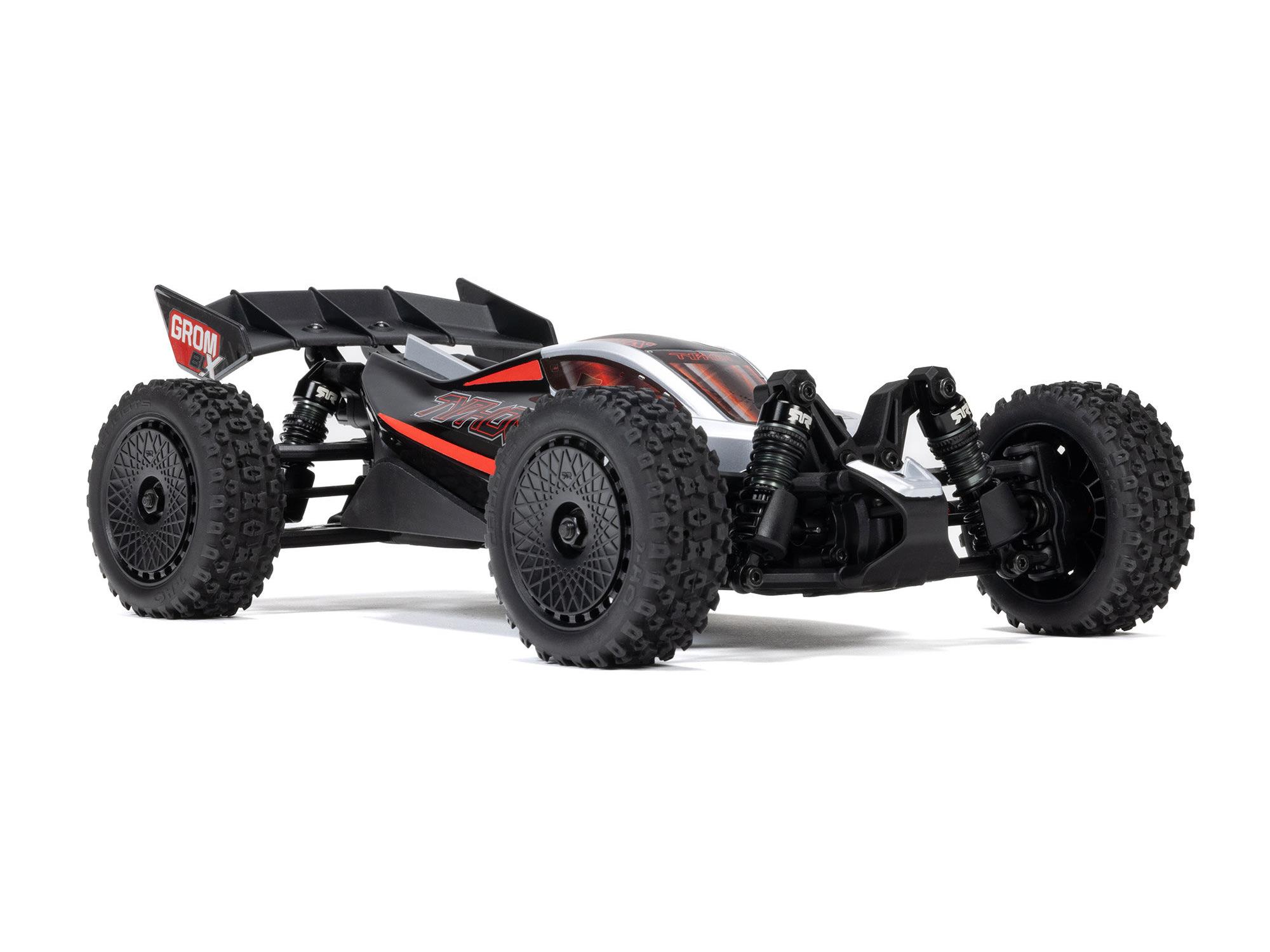Arrma 1/18 Typhon GROM 223S BLX 4X4 Buggy (No Batt/Charg) Silver-12