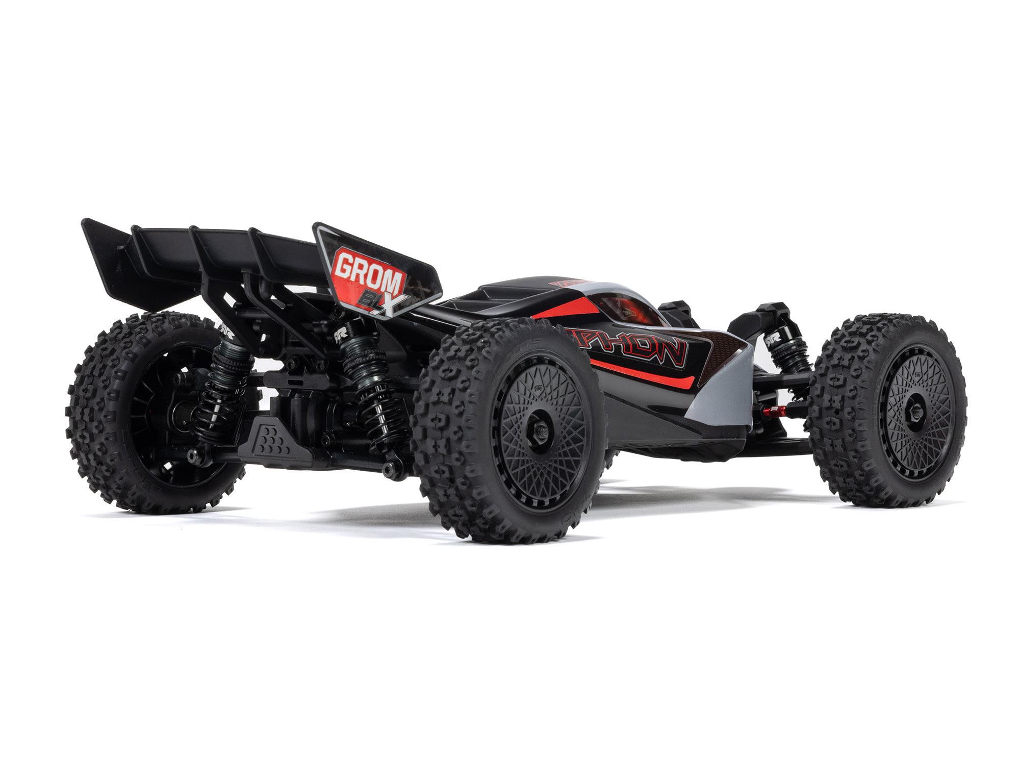 Arrma 1/18 Typhon GROM 223S BLX 4X4 Buggy (No Batt/Charg) Silver-13