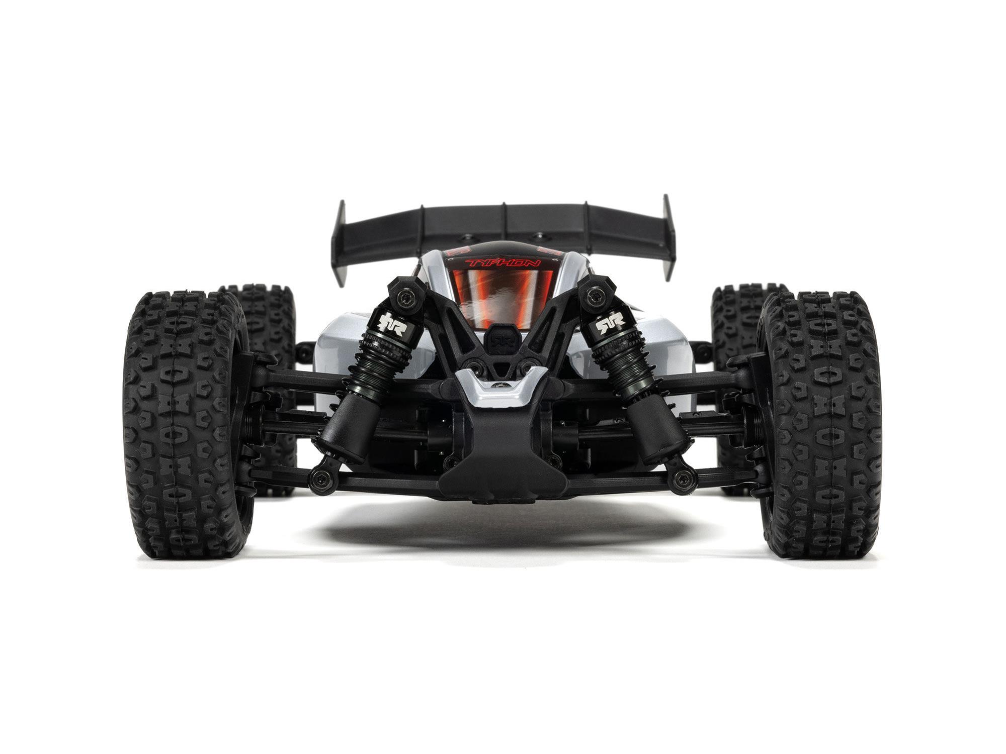 Arrma 1/18 Typhon GROM 223S BLX 4X4 Buggy (No Batt/Charg) Silver-14