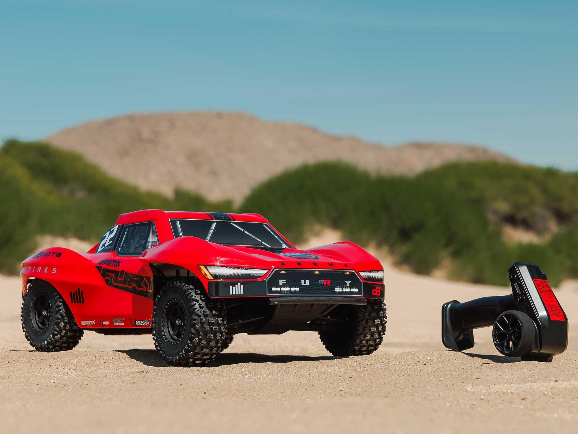 Arrma FURY 2WD (With Battery/Charger) Red-11
