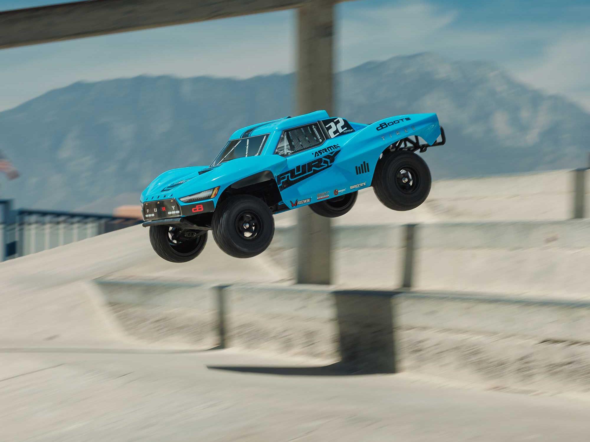 Arrma FURY 2WD (With Battery/Charger) Blue-17