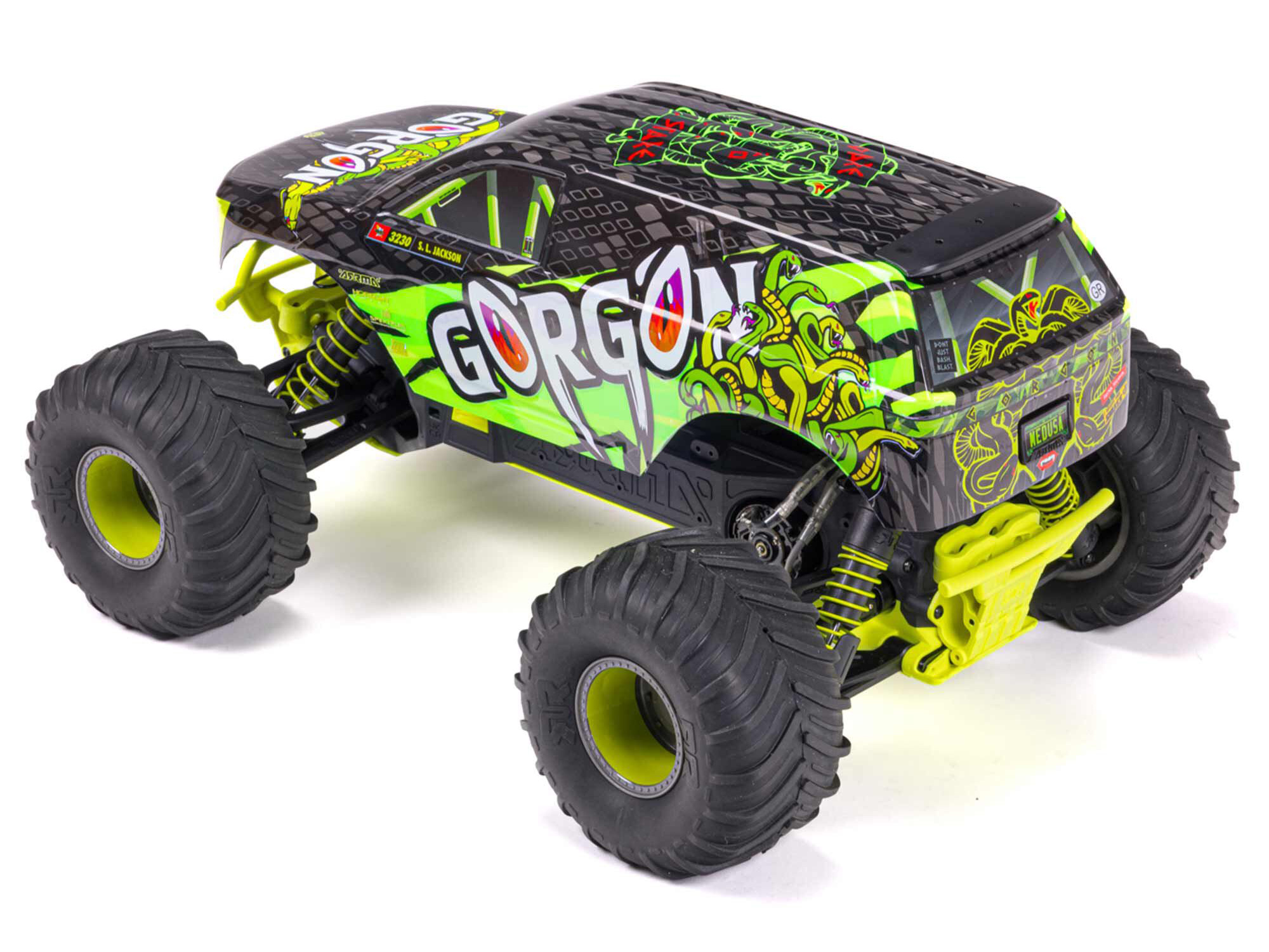 Arrma Gorgon MT RTR w/8.4v Batt/USB Charger Yellow-10