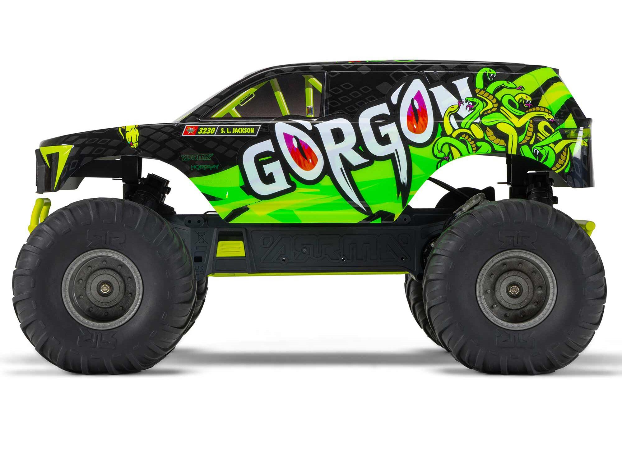 Arrma Gorgon MT RTR w/8.4v Batt/USB Charger Yellow-11