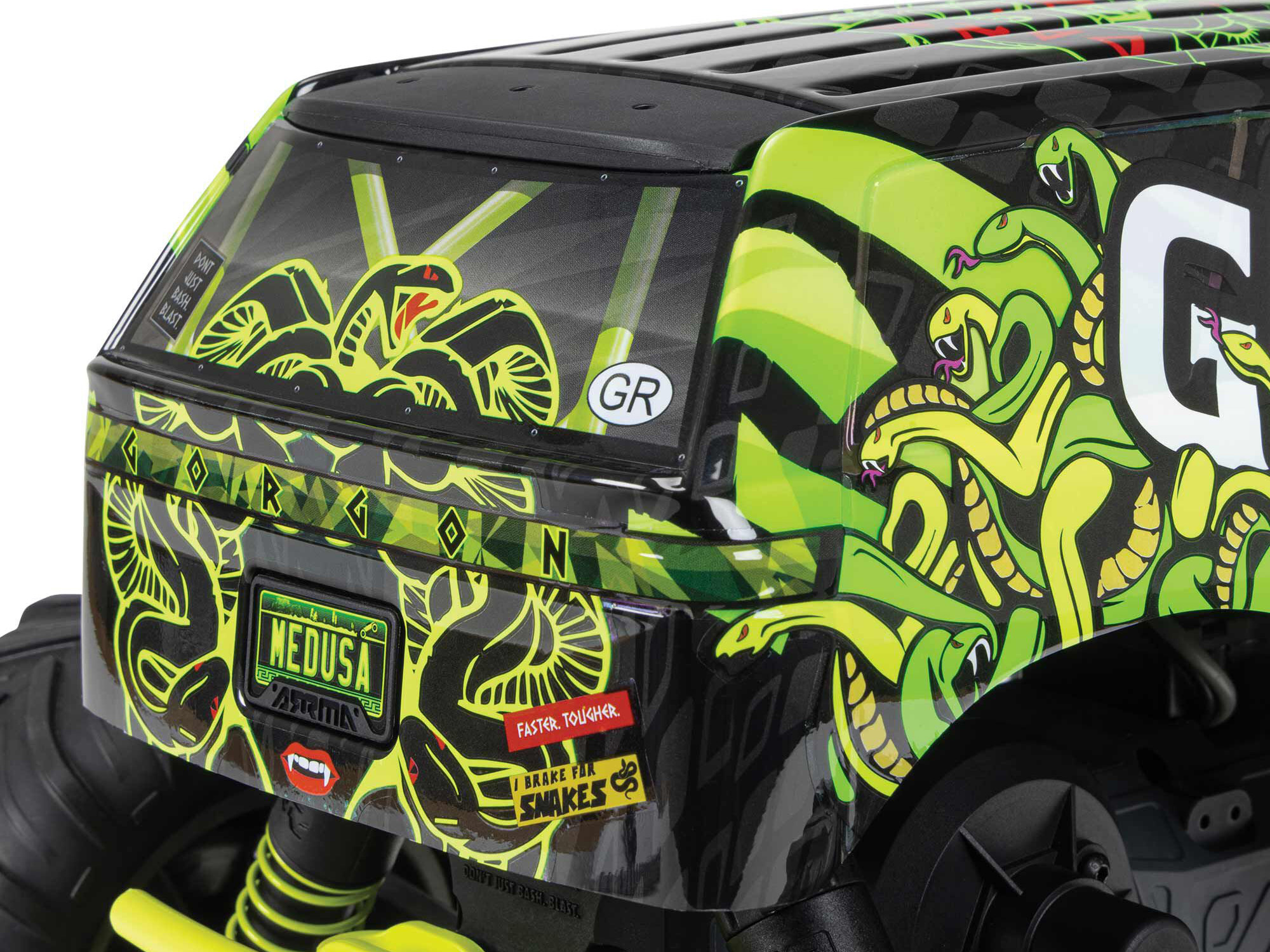 Arrma Gorgon MT RTR w/8.4v Batt/USB Charger Yellow-16