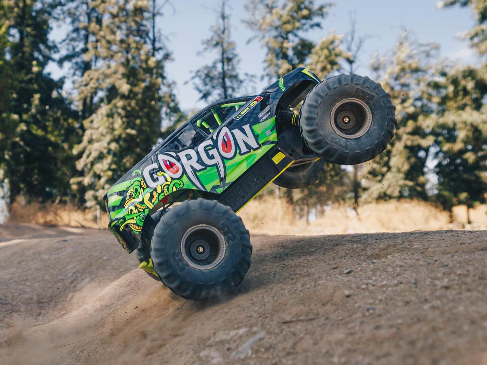 Arrma Gorgon MT RTR w/8.4v Batt/USB Charger Yellow-29