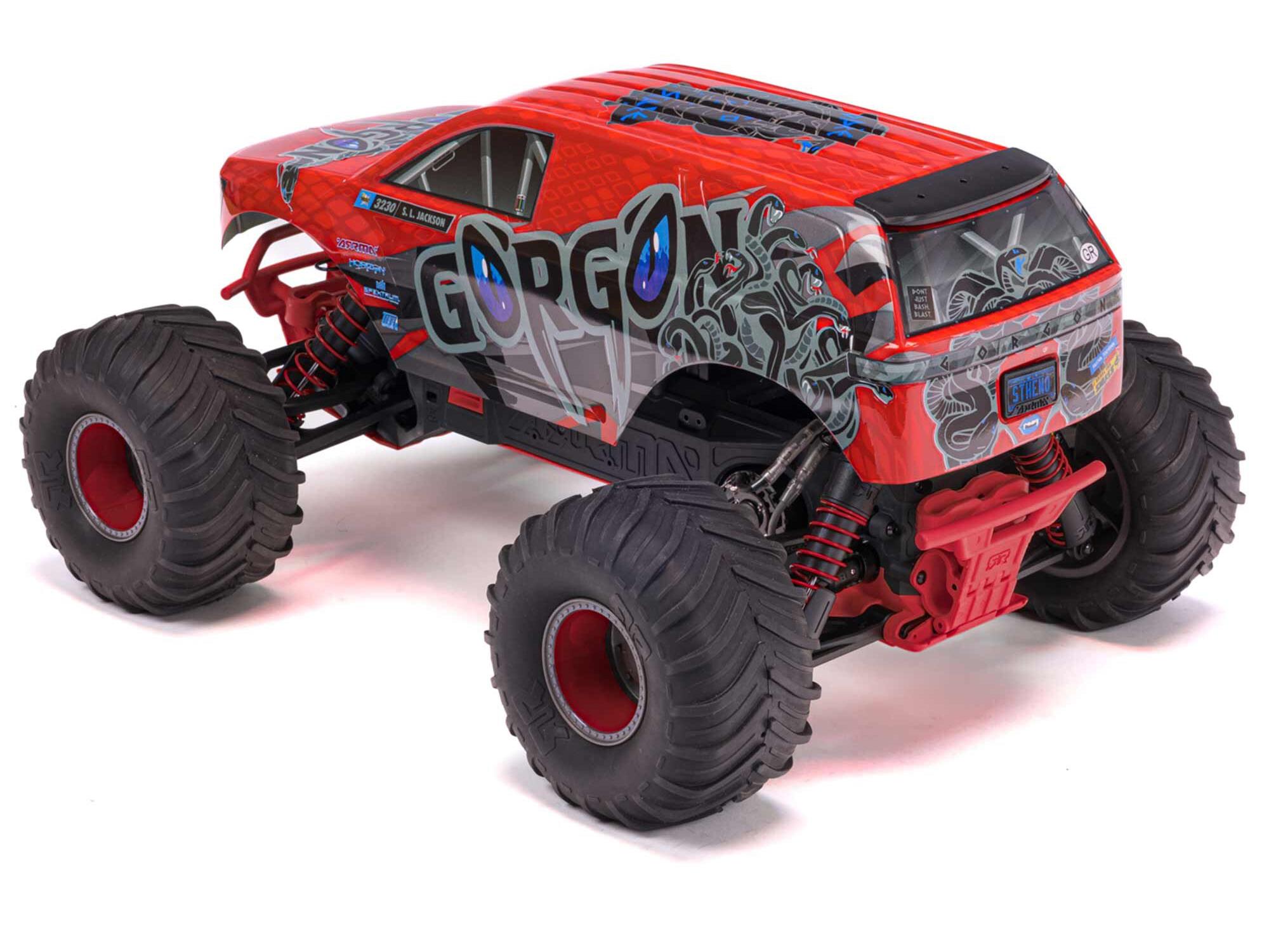 Arrma Gorgon MT RTR w/8.4v Batt/USB Charger Red-10