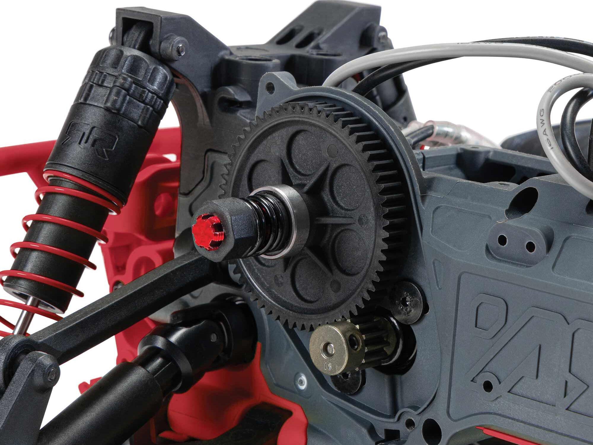 Arrma Gorgon MT RTR w/8.4v Batt/USB Charger Red-12