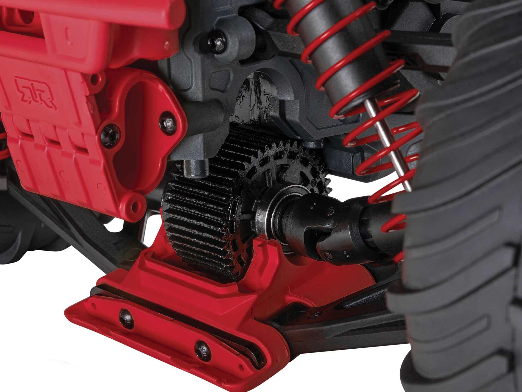 Arrma Gorgon MT RTR w/8.4v Batt/USB Charger Red-14