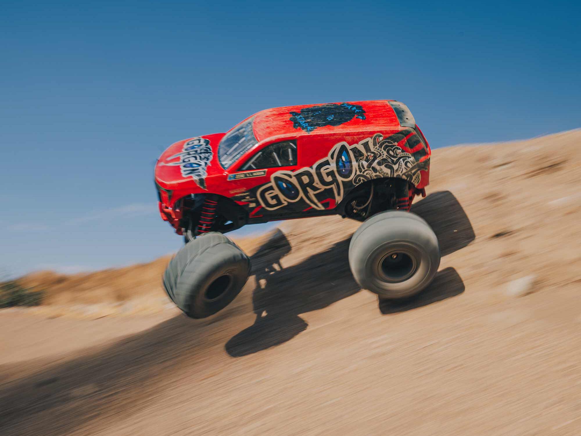 Arrma Gorgon MT RTR w/8.4v Batt/USB Charger Red-26