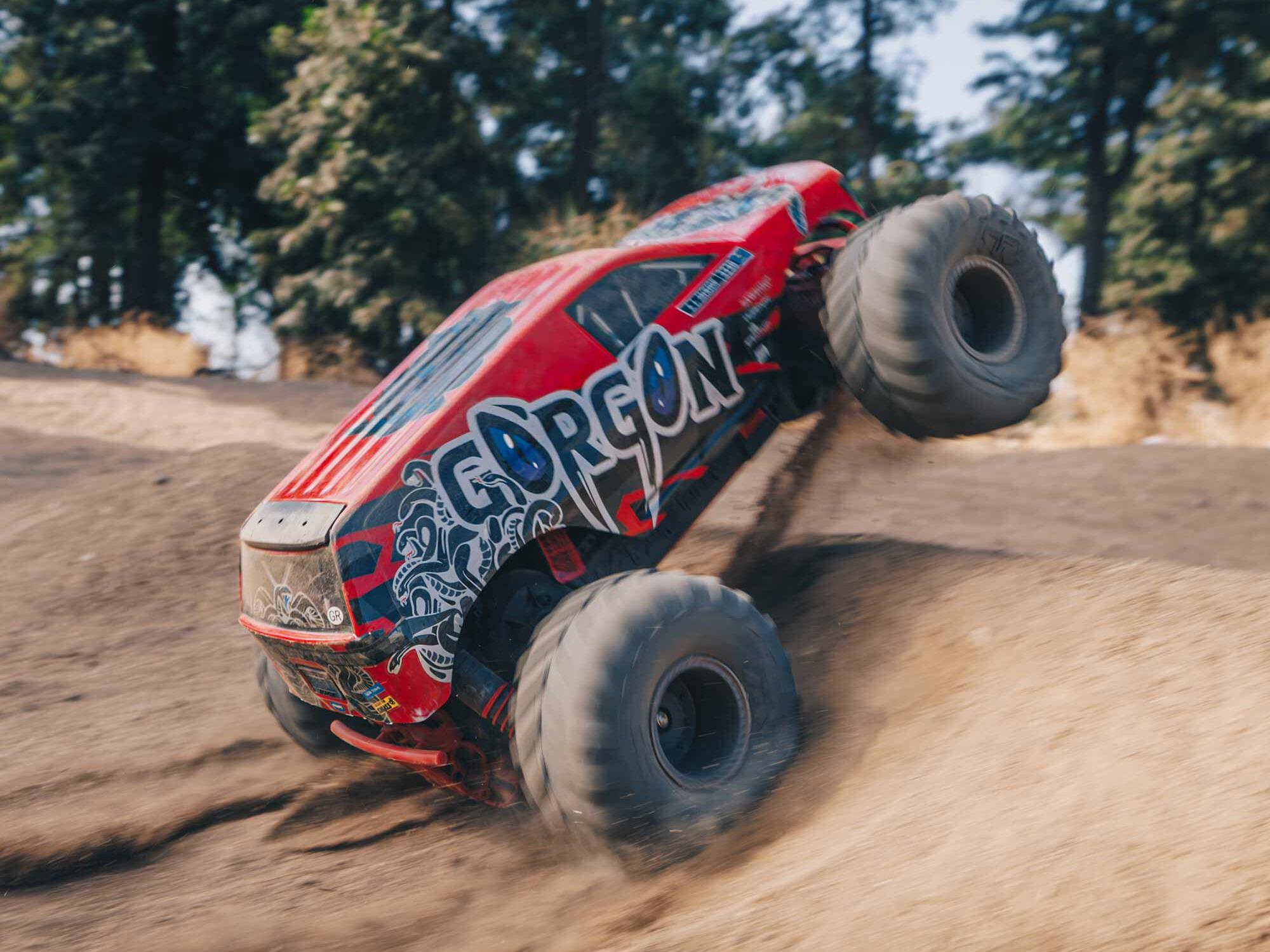 Arrma Gorgon MT RTR w/8.4v Batt/USB Charger Red-28