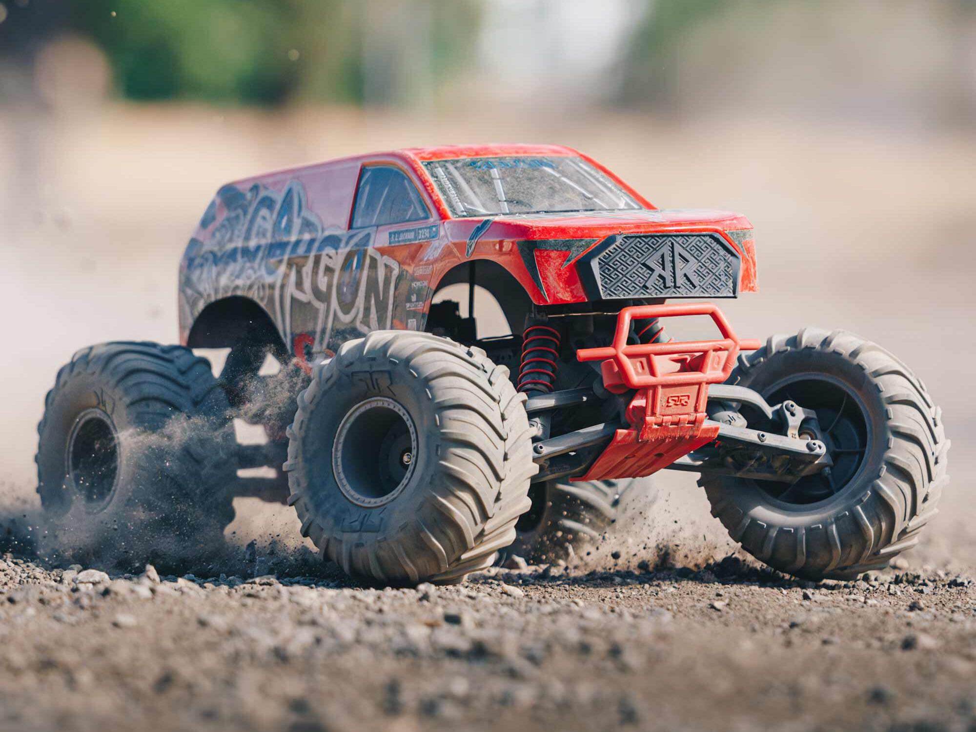 Arrma Gorgon MT RTR w/8.4v Batt/USB Charger Red-29
