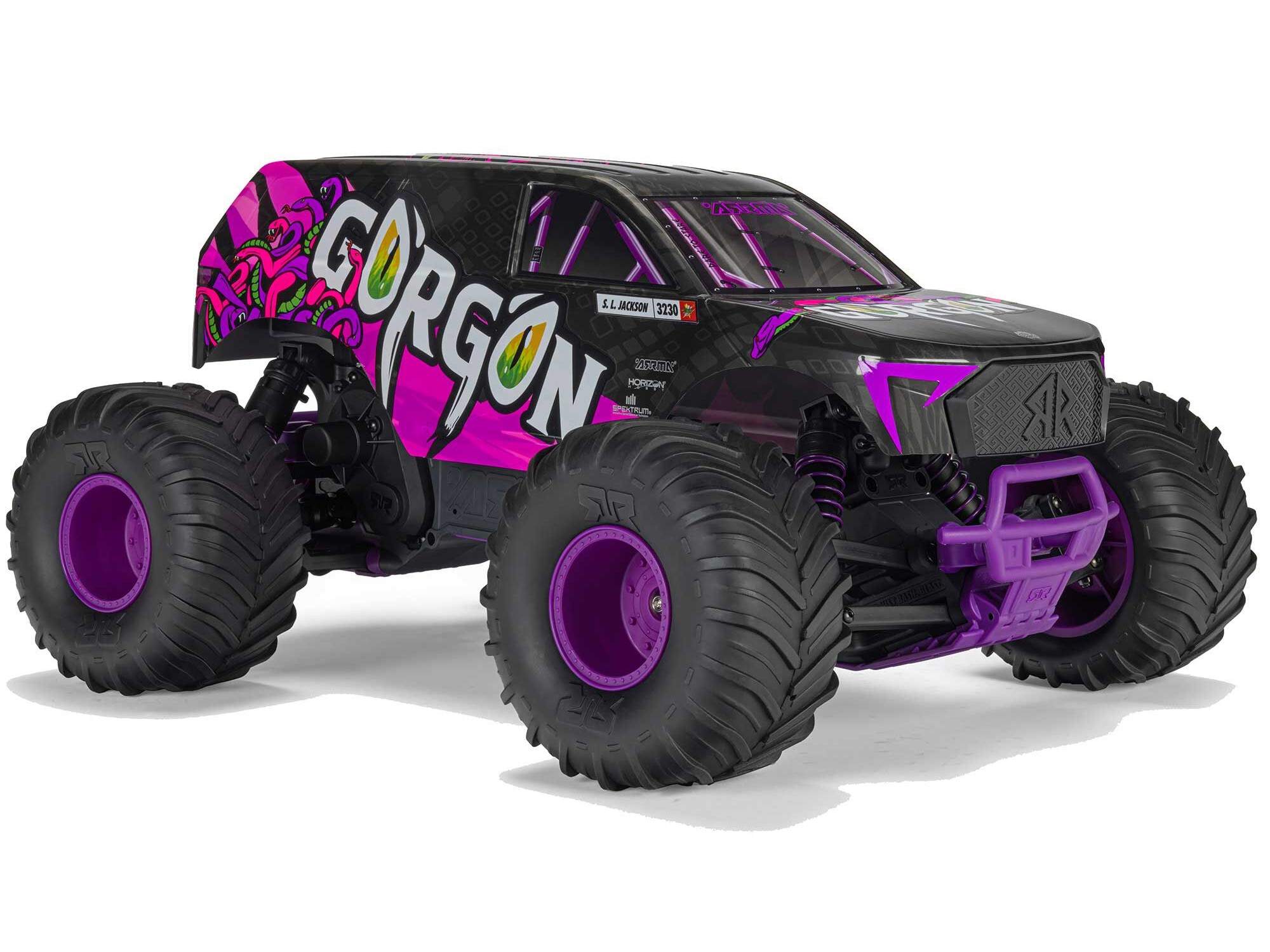 Arrma 1/10 GORGON MEGA 550 2WD MT with Battery Charger Purple-6