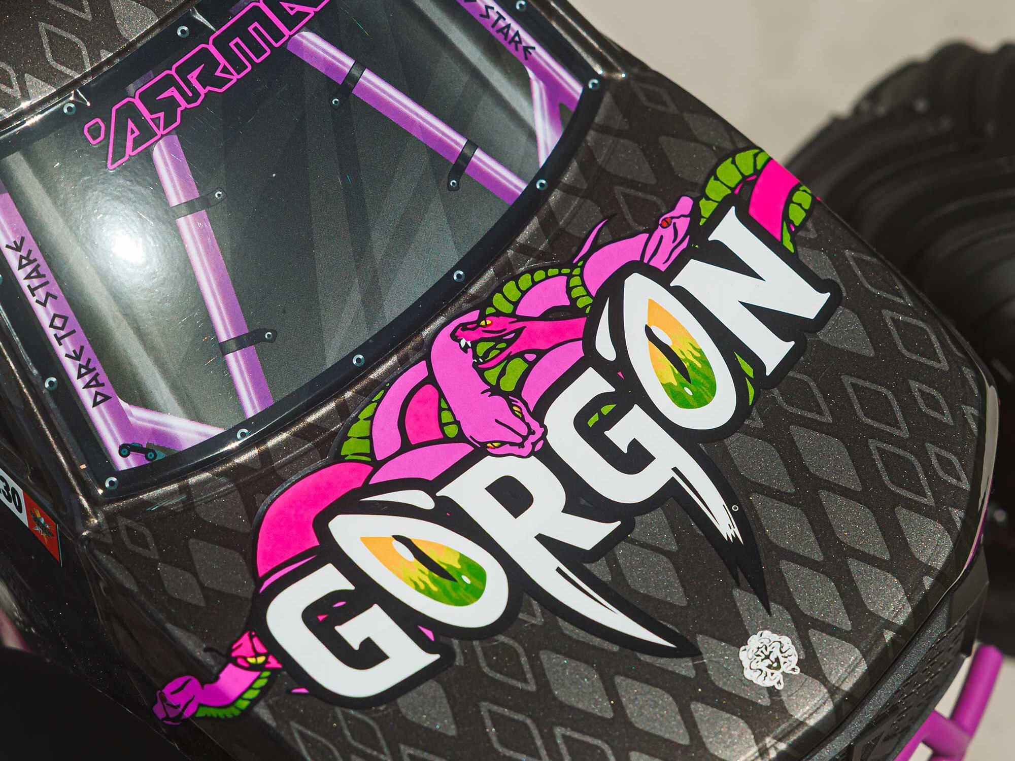 Arrma 1/10 GORGON MEGA 550 2WD MT with Battery Charger Purple-22