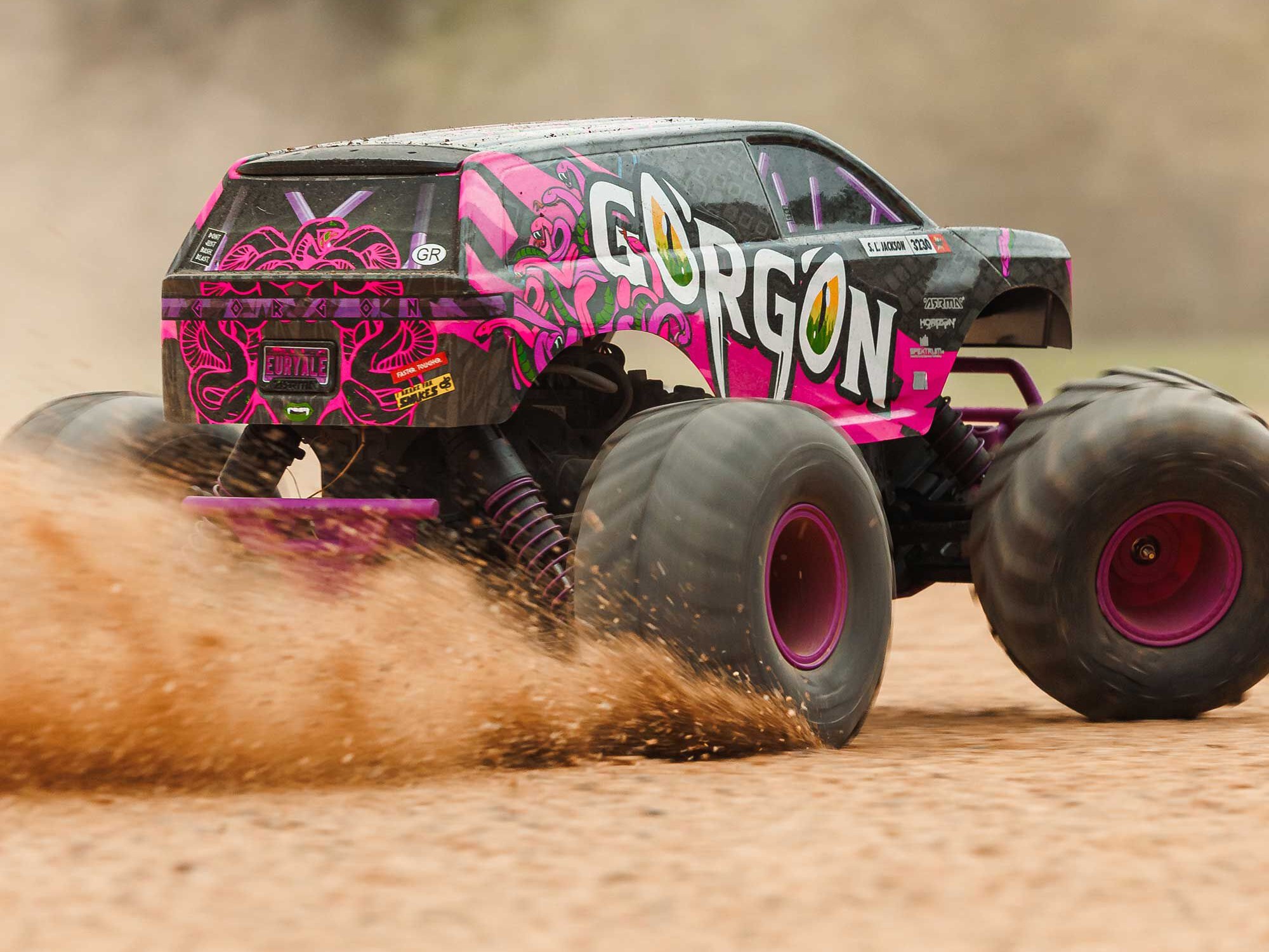 Arrma 1/10 GORGON MEGA 550 2WD MT with Battery Charger Purple-29