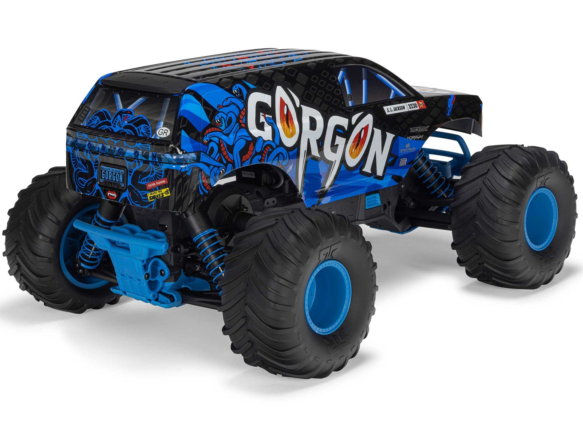 1/10 GORGON MEGA 550 2WD MT with Battery & Charger Blue-7
